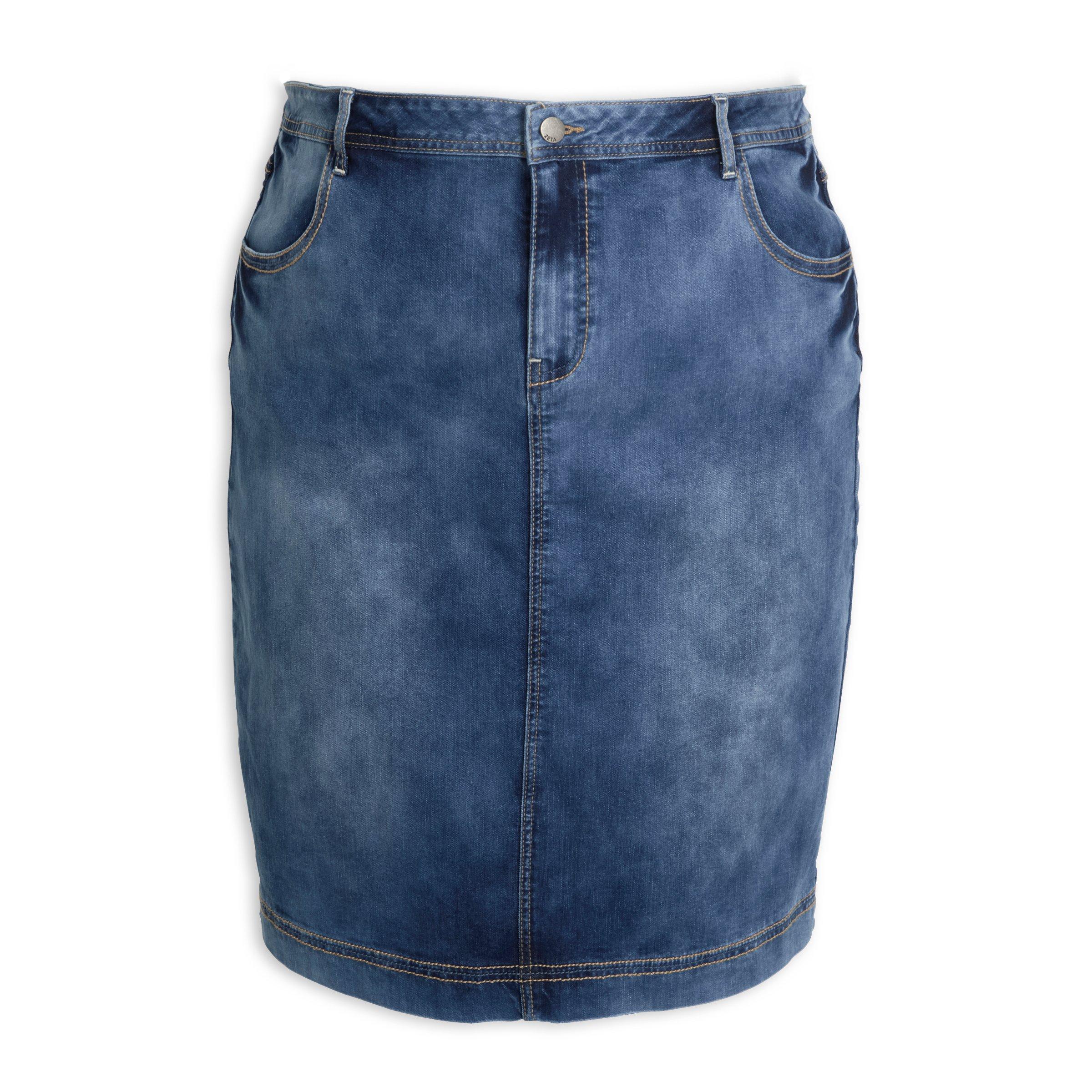 Buy Zeta Denim Pencil Skirt Online | Truworths