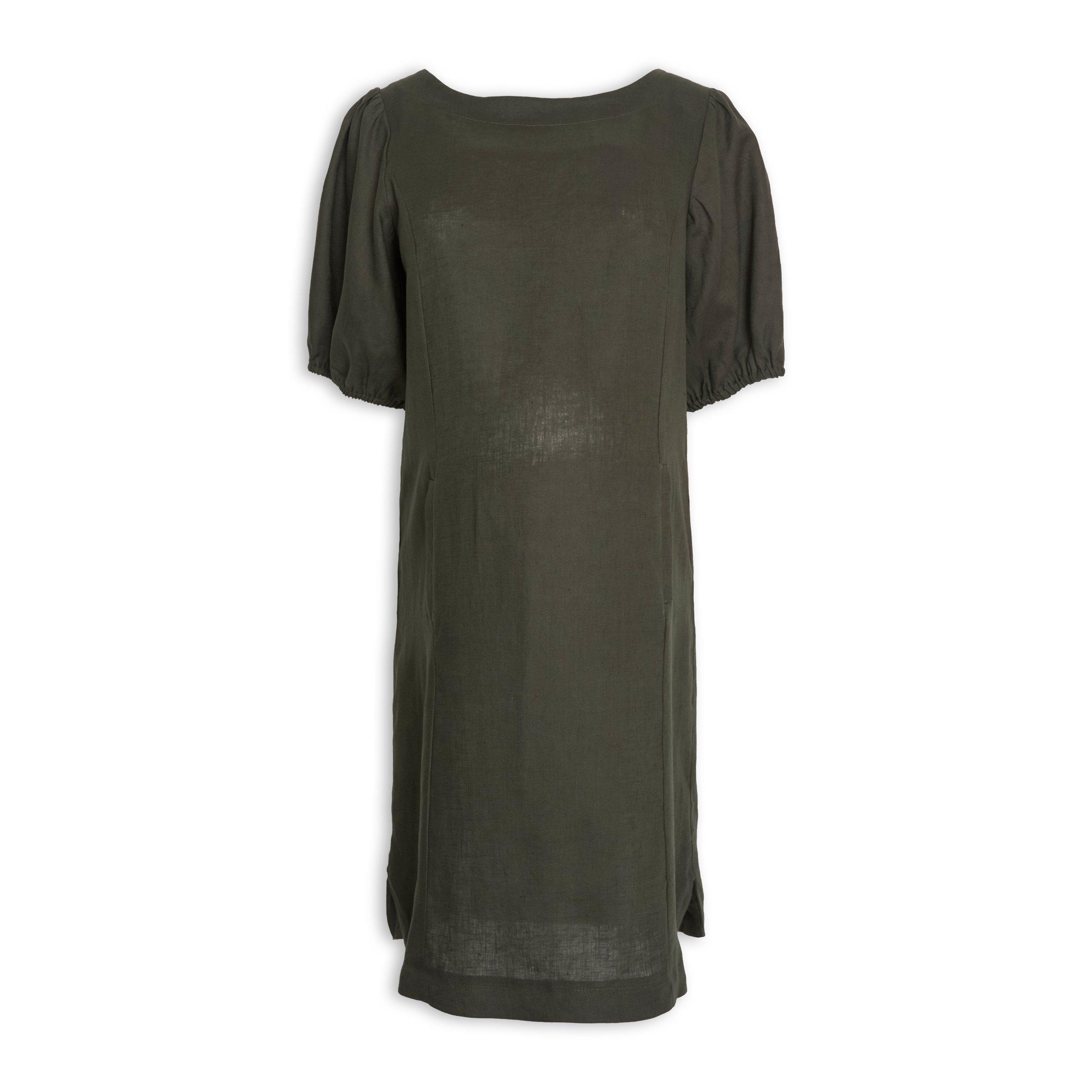 Green Linen Dress (3006477) Truworths