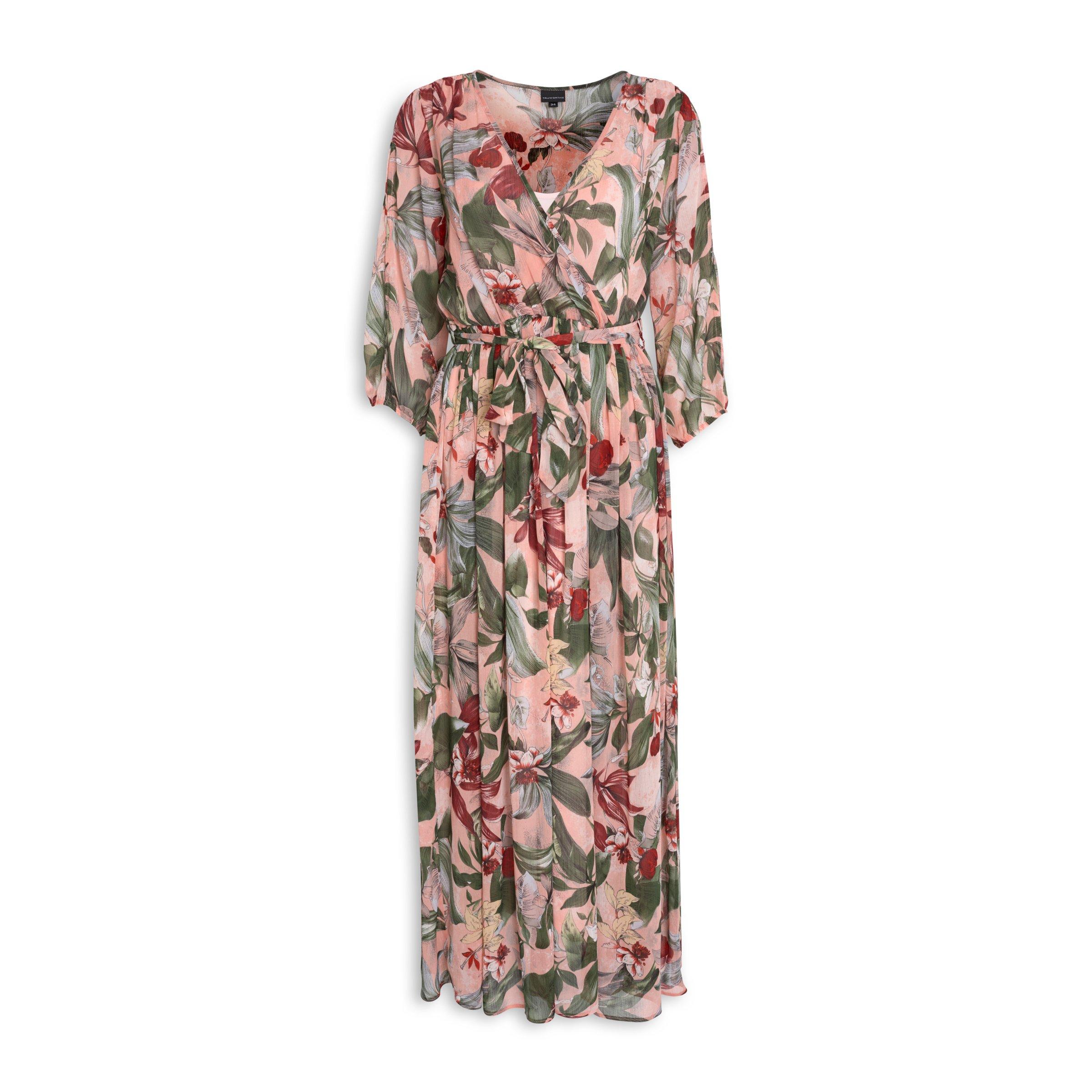 Buy Truworths Pink Floral Maxi Dress Online | Truworths