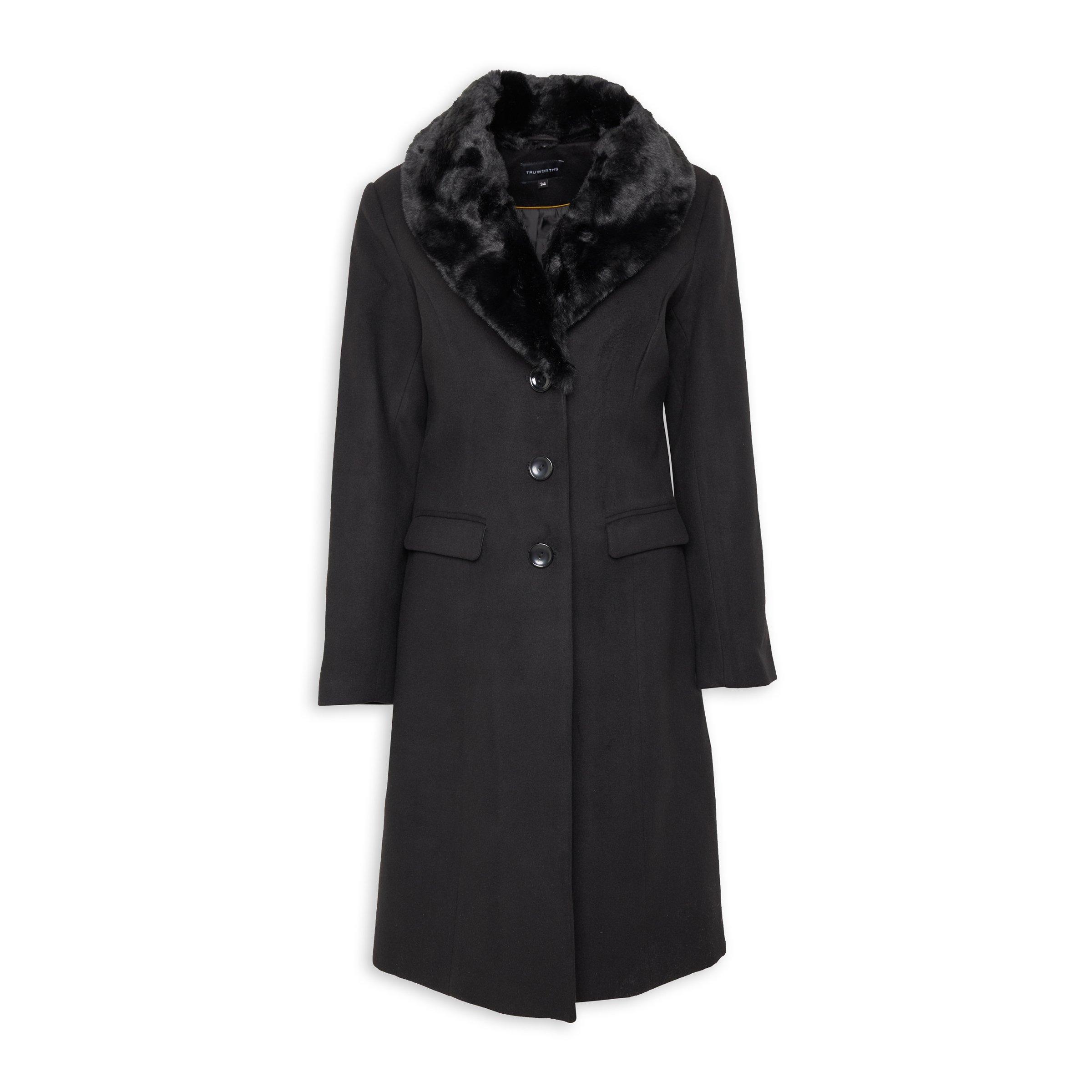 Buy Truworths Black Fur Coat Online Truworths