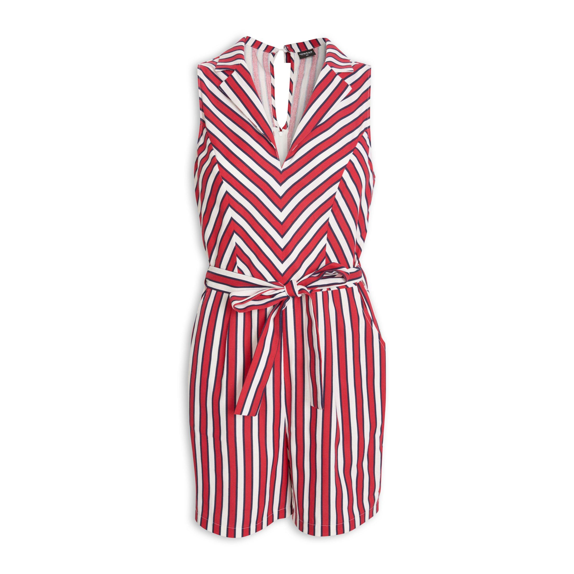 Red Striped Shortall (3010928) | Inwear