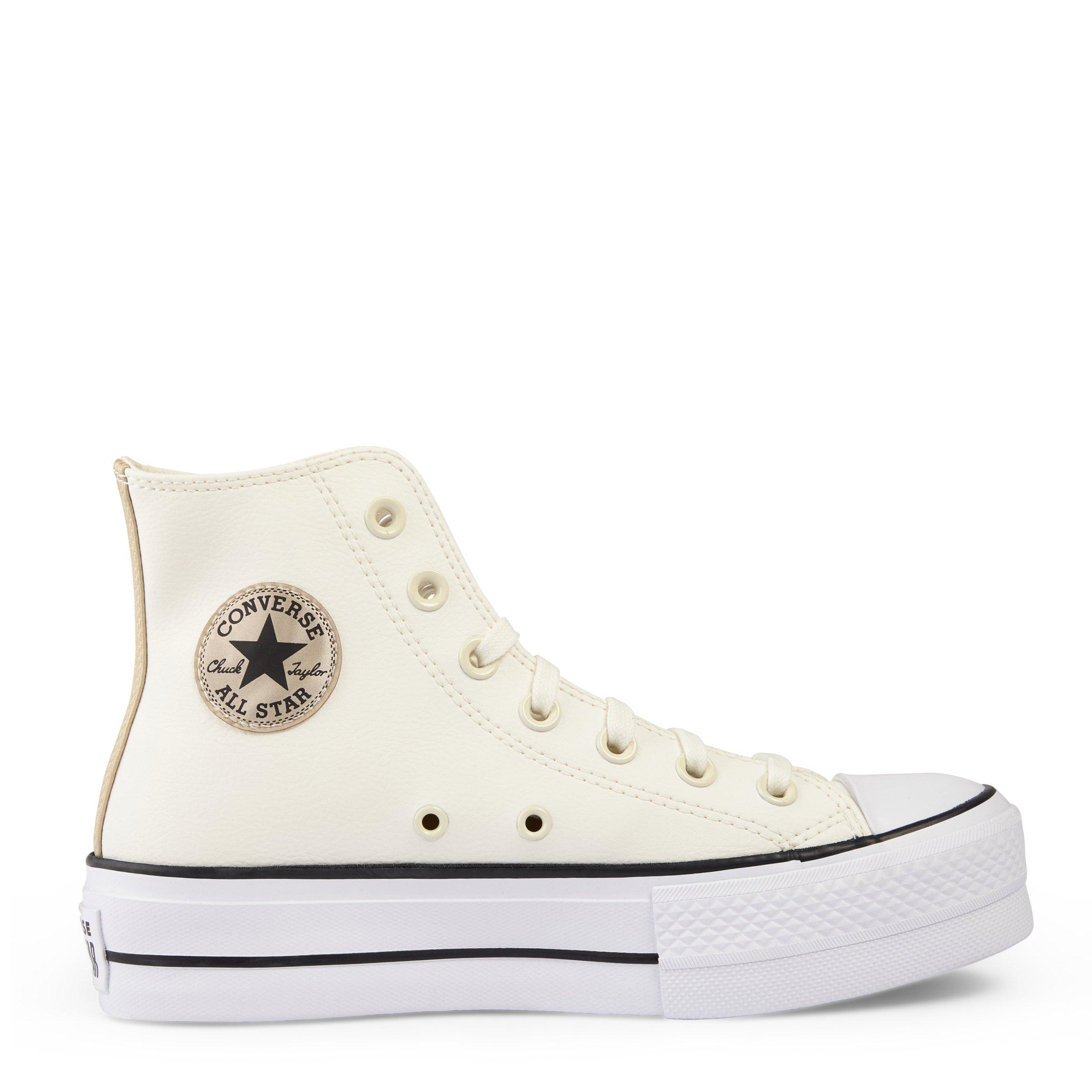 tan platform converse