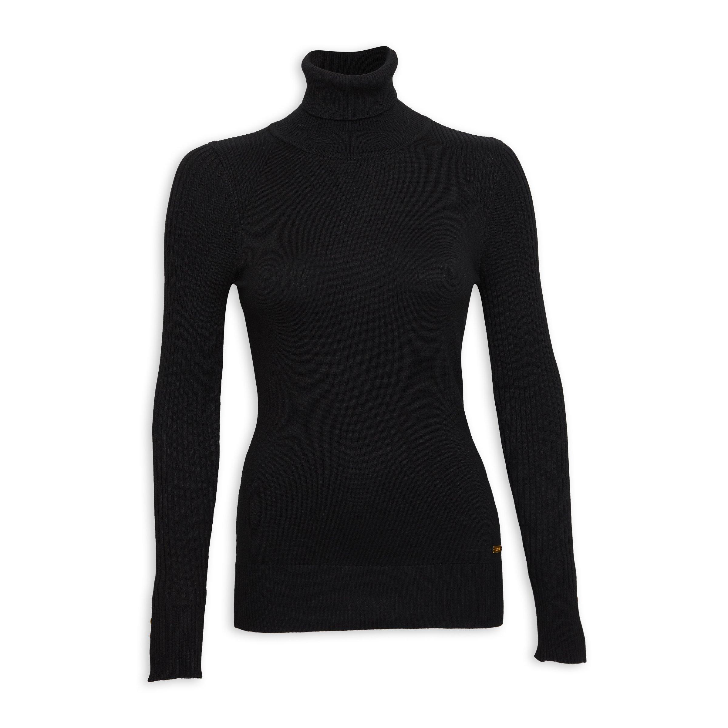 Buy LTD Woman Black Fitted Poloneck Online | Truworths