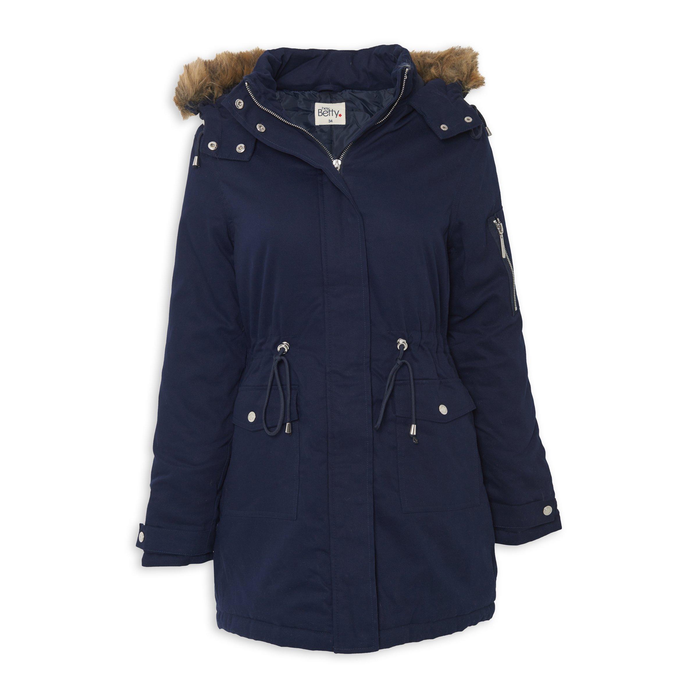 Buy Hey Betty Navy Parka Jacket Online | Truworths