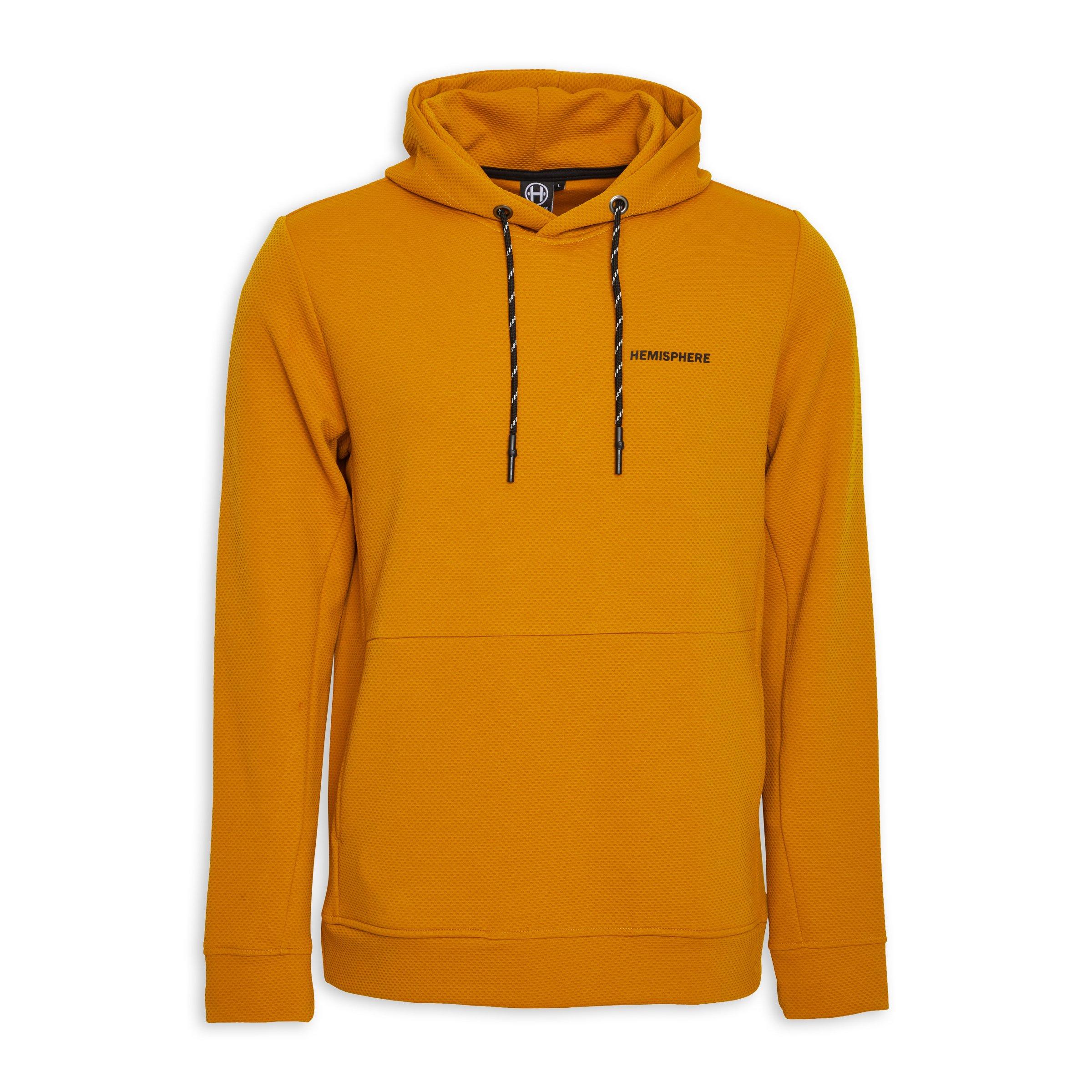 Buy Hemisphere Mustard Branded Hoody Online | Truworths