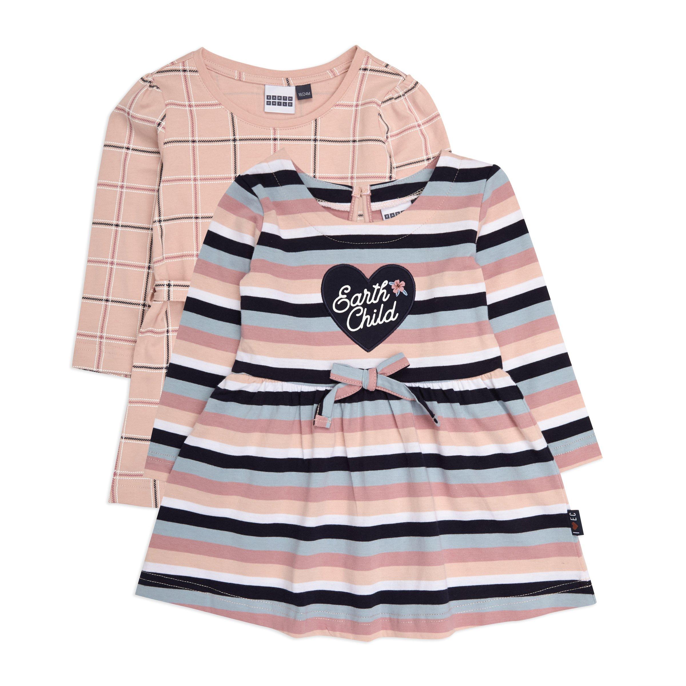 Buy Earthchild 2Pack Baby Girl Dress Online Truworths