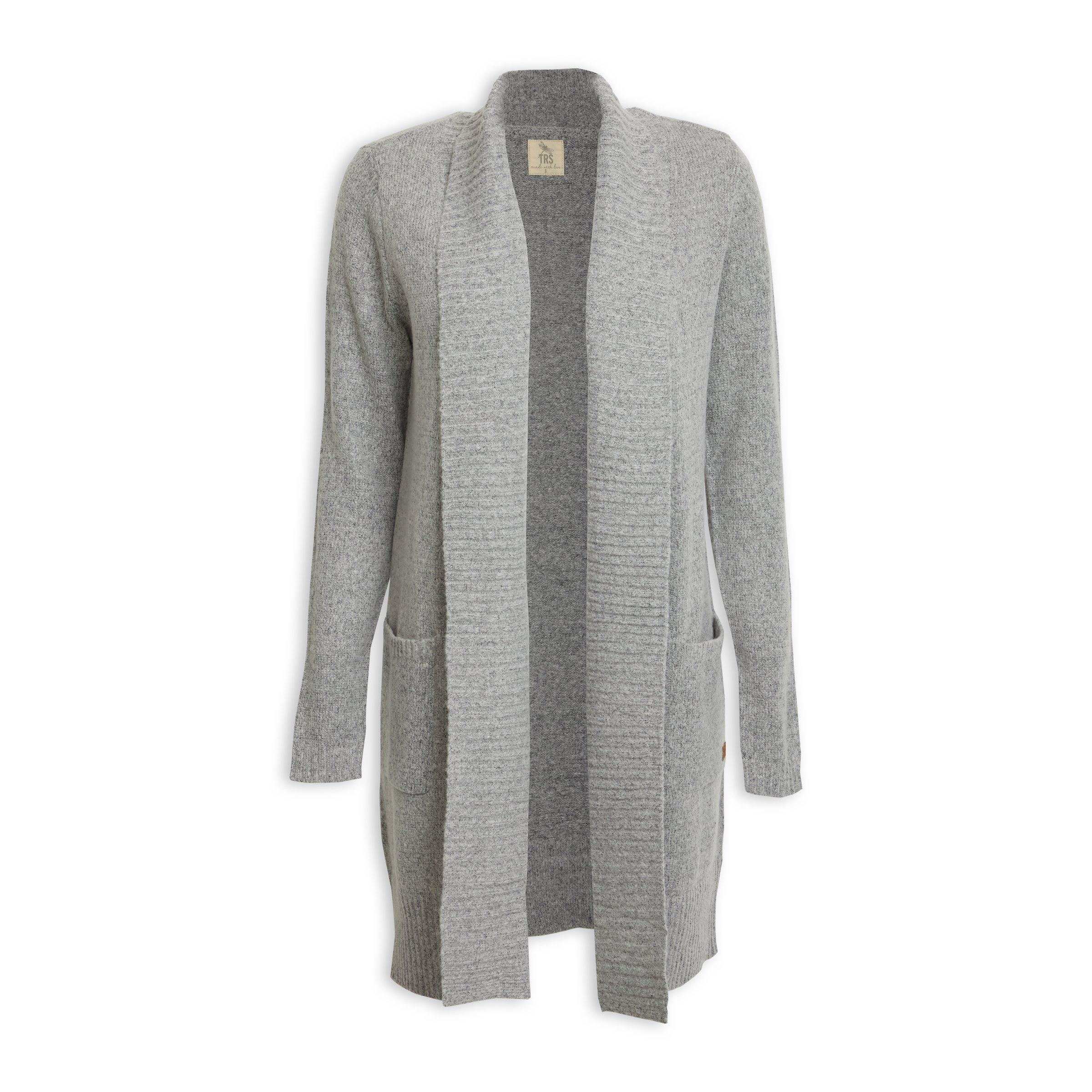 Buy TRS Grey Long Sleeve Cardigan Online | Truworths