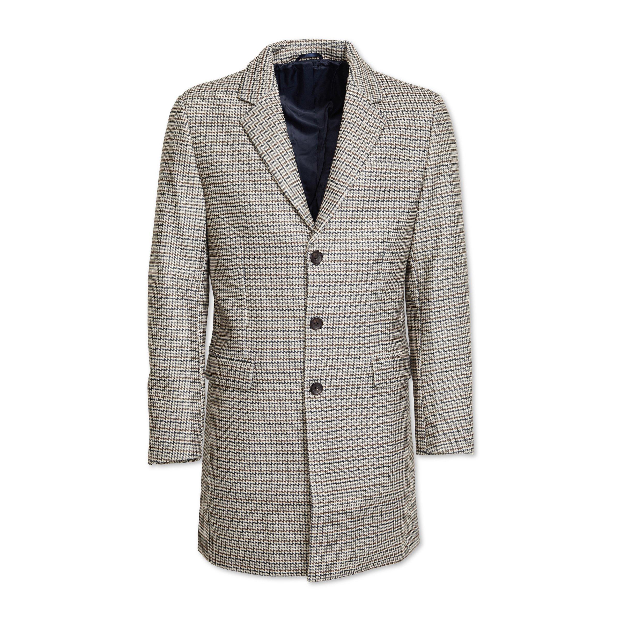 Buy Truworths Man Brown Check Melton Jacket Online Truworths