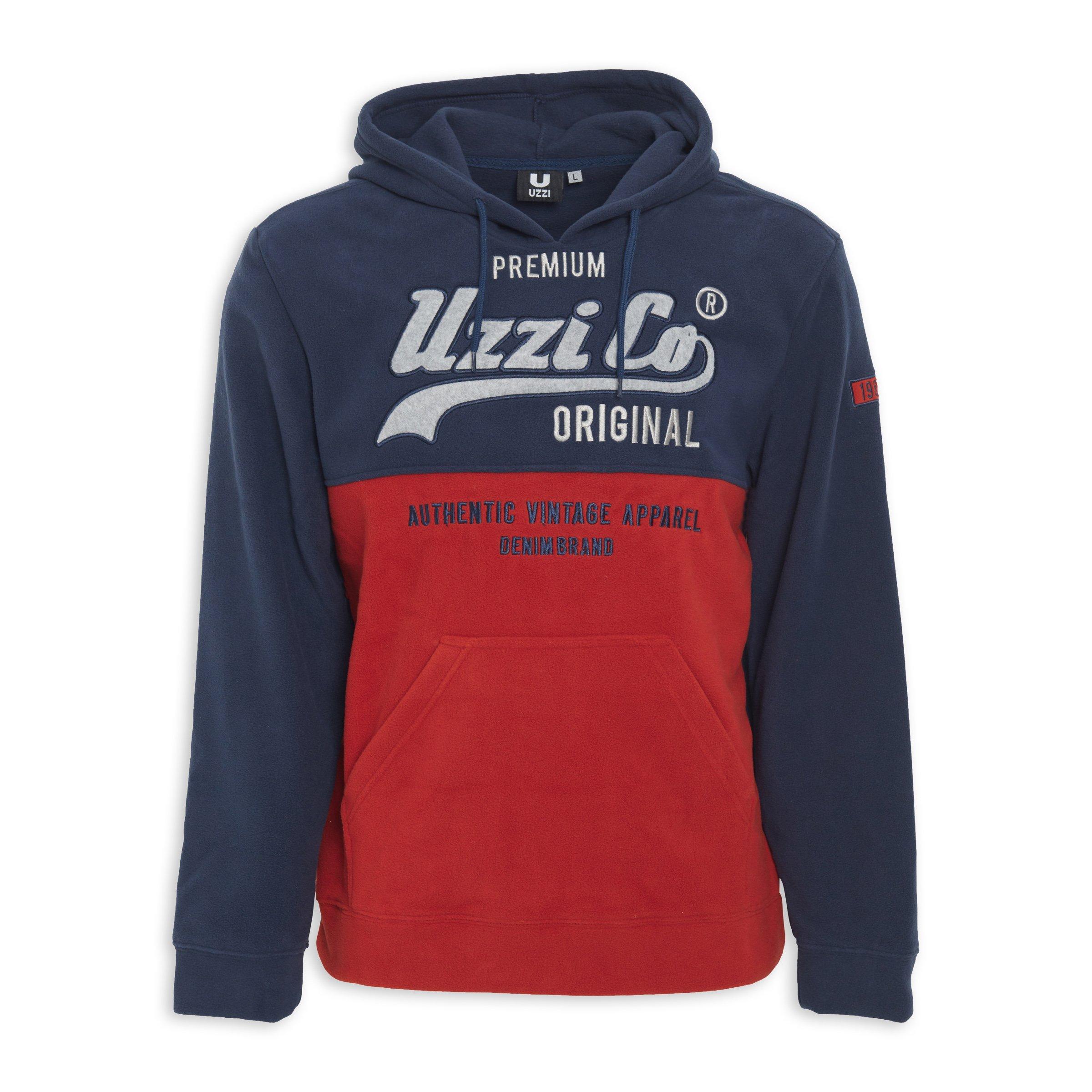 Buy UZZI Navy Branded Hoodie Online | Truworths