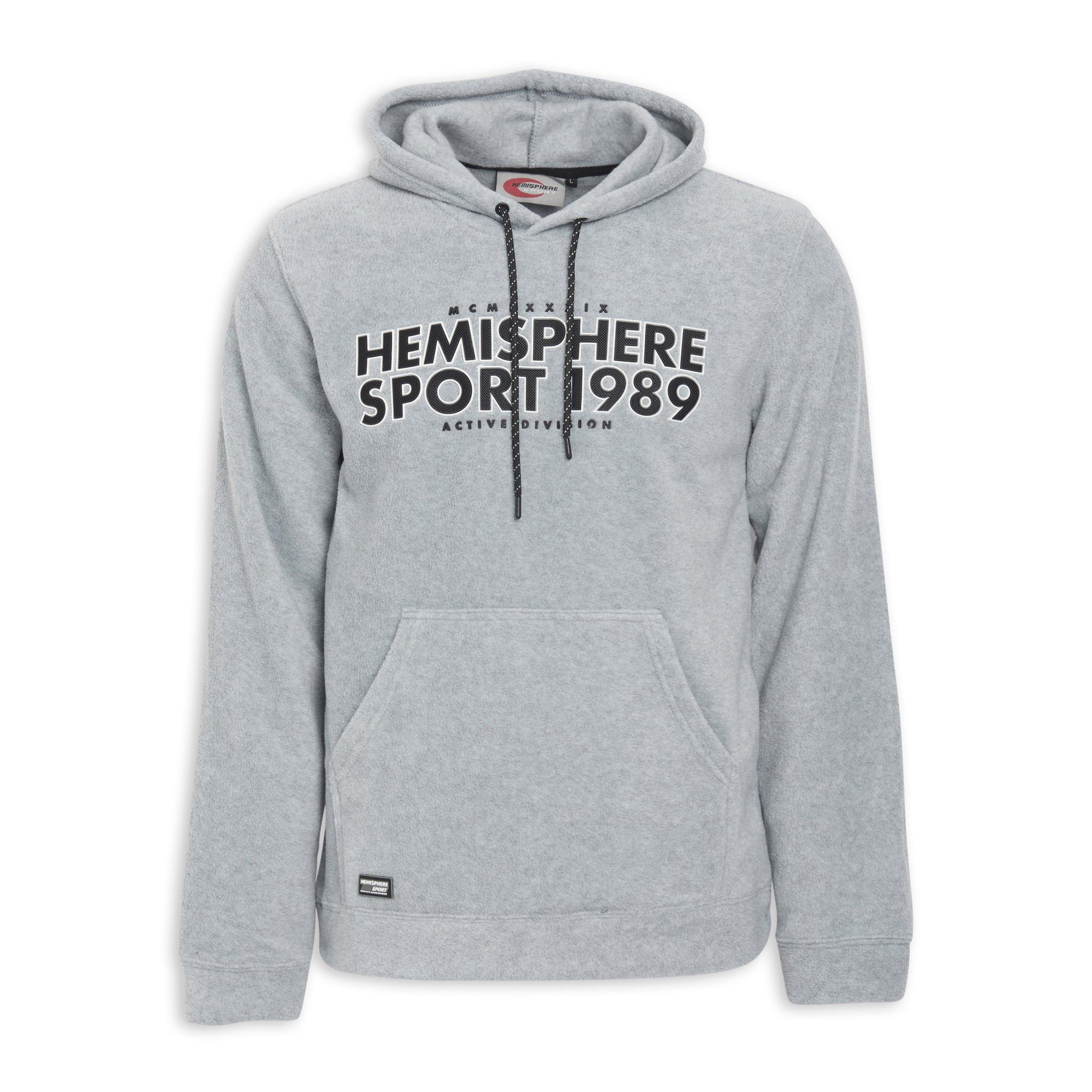 Buy Hemisphere Sport Grey Polar Fleece Hoodie Online | Truworths
