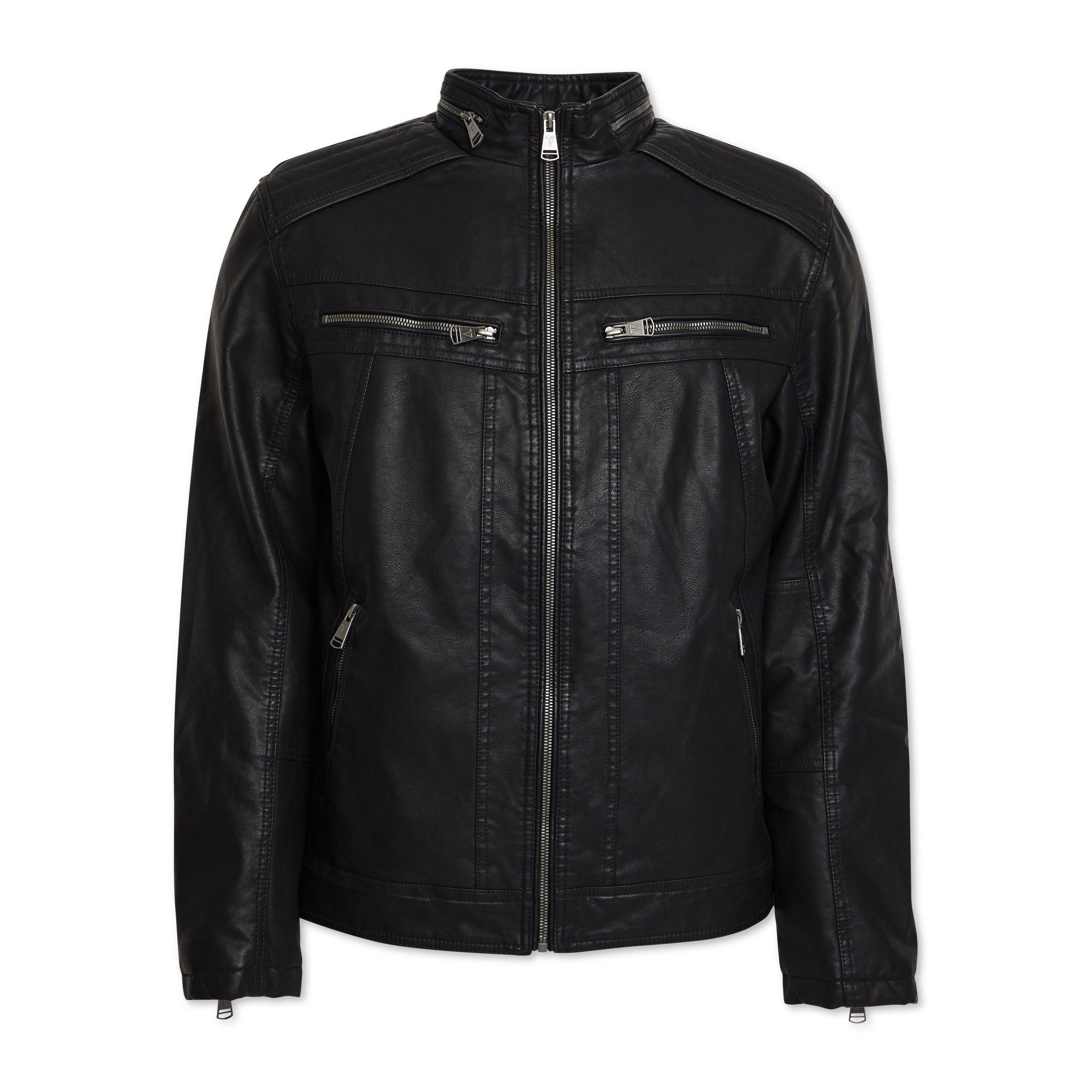 Buy Truworths Man Black Biker Jacket Online | Truworths