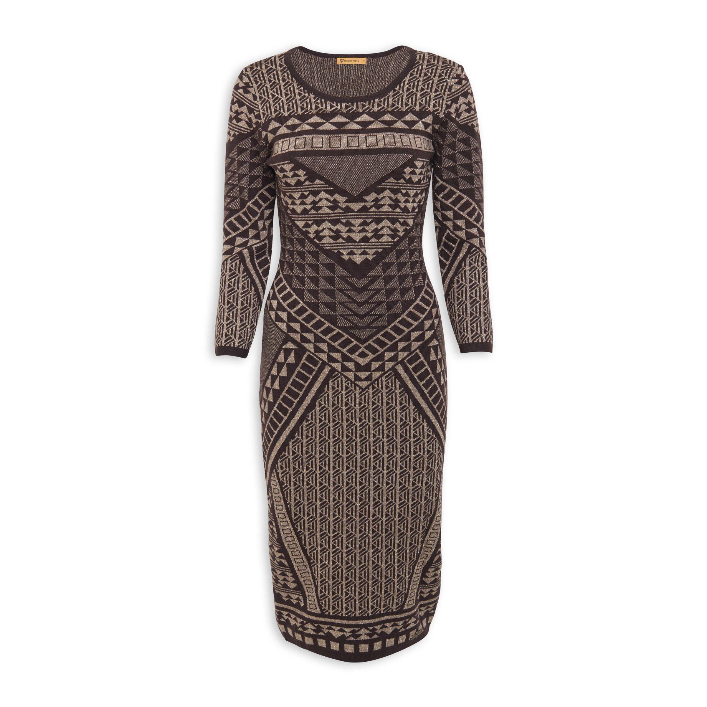 Buy Ginger Mary Brown Bodycon Dress Online | Truworths