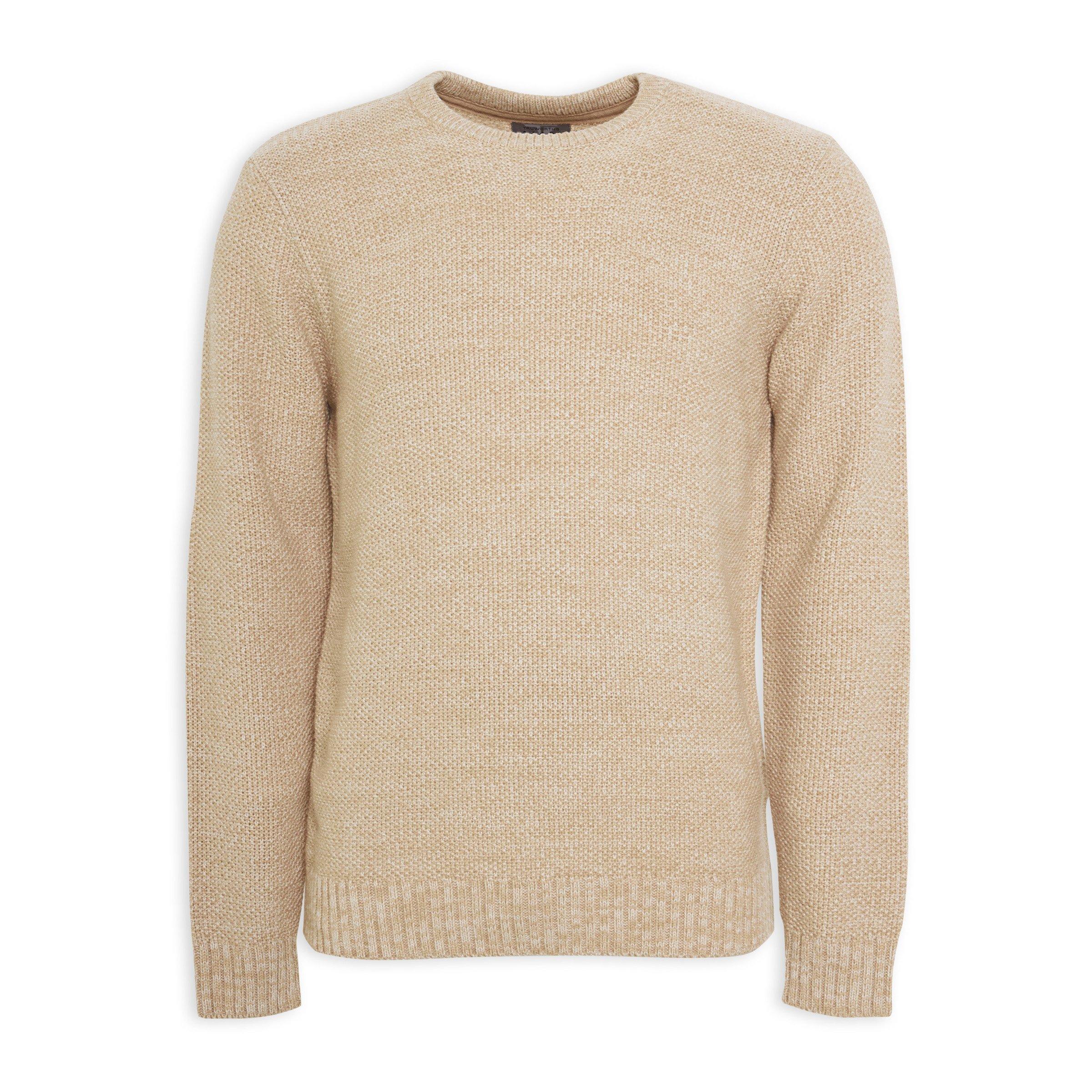 Buy Truworths Man Stone Crew Neck Sweater Online | Truworths