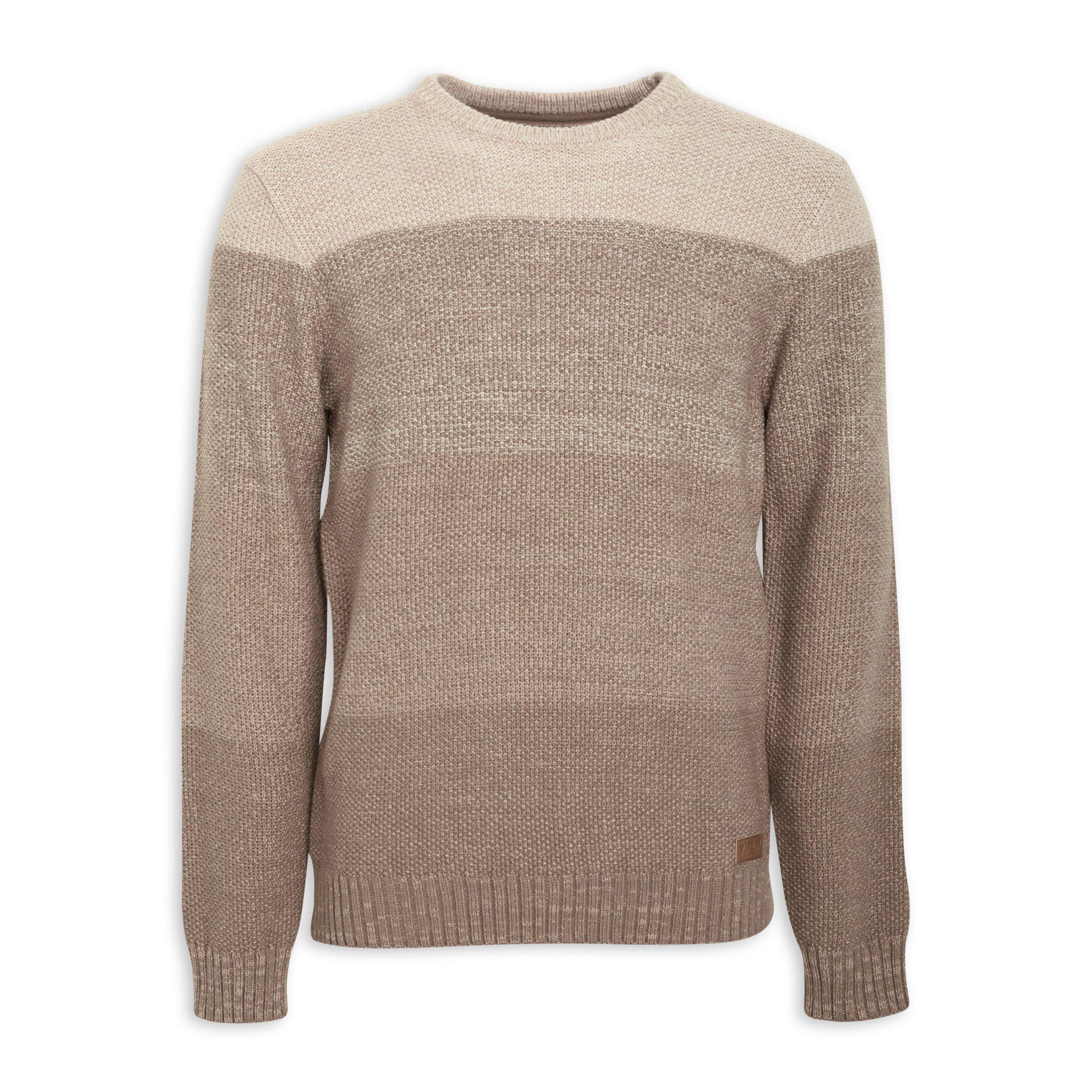 Buy Truworths Man Beige Crew Neck Sweater Online | Truworths