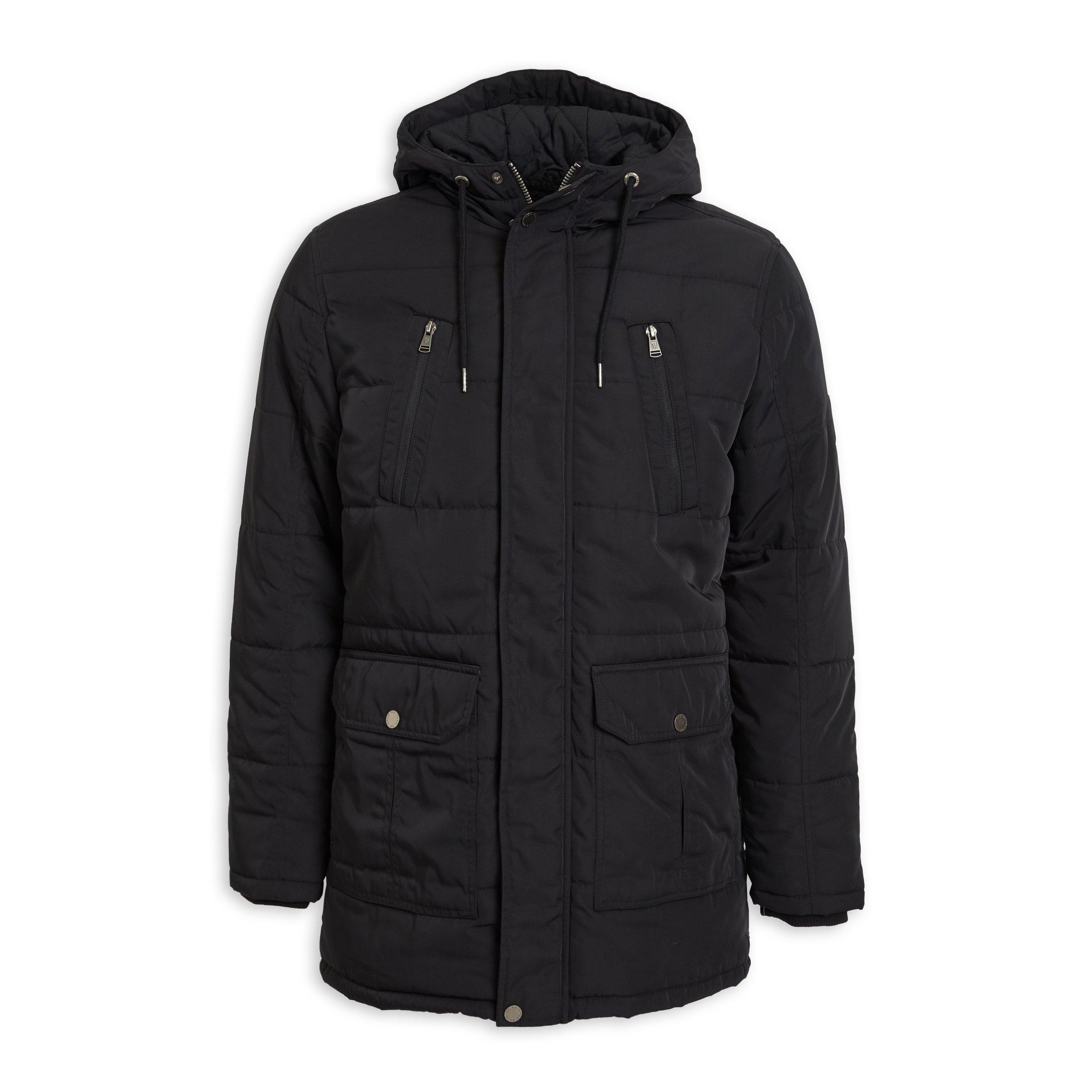 Buy Truworths Man Black Padded Parka Jacket Online Truworths