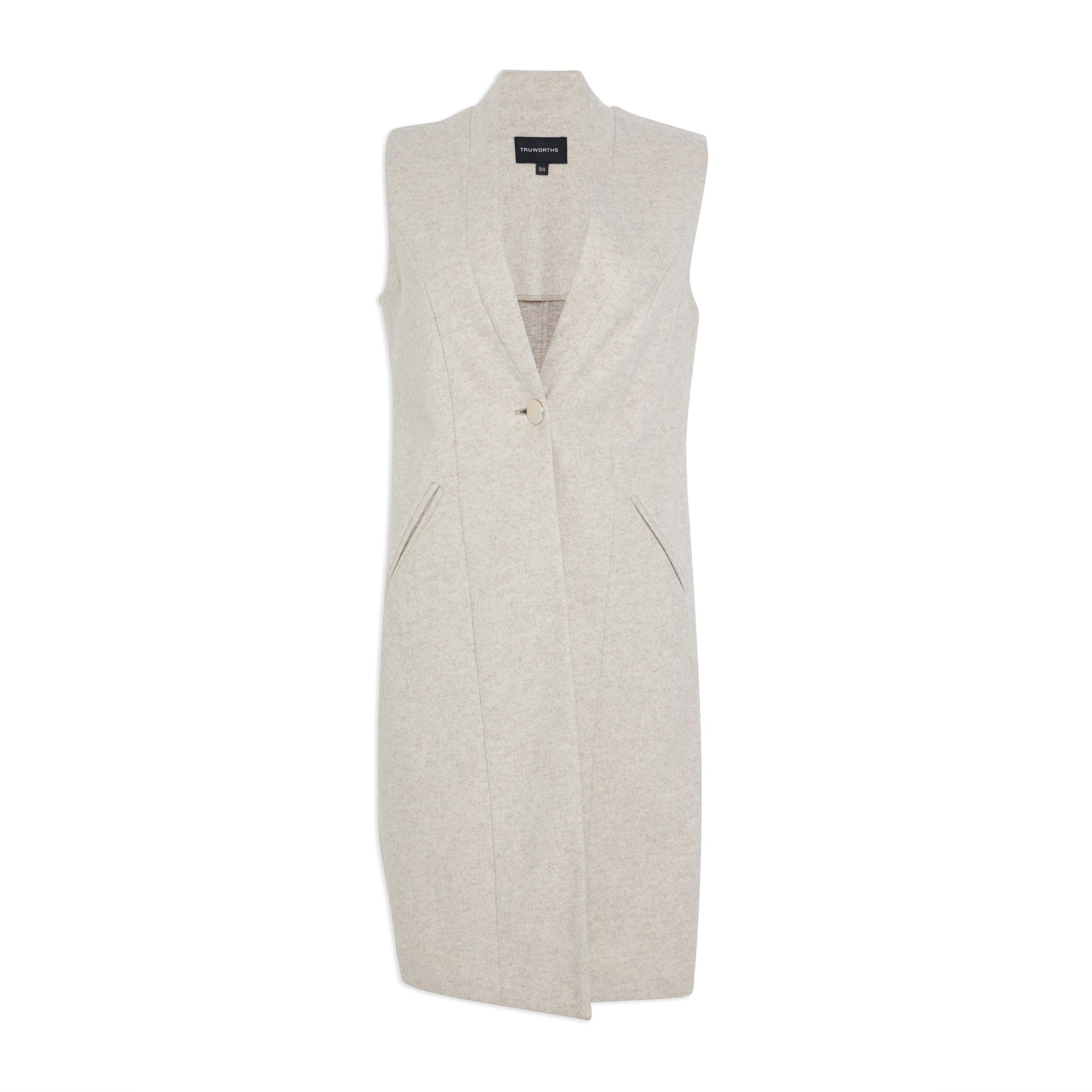 Buy Truworths Oatmeal Sleeveless Coat Online Truworths
