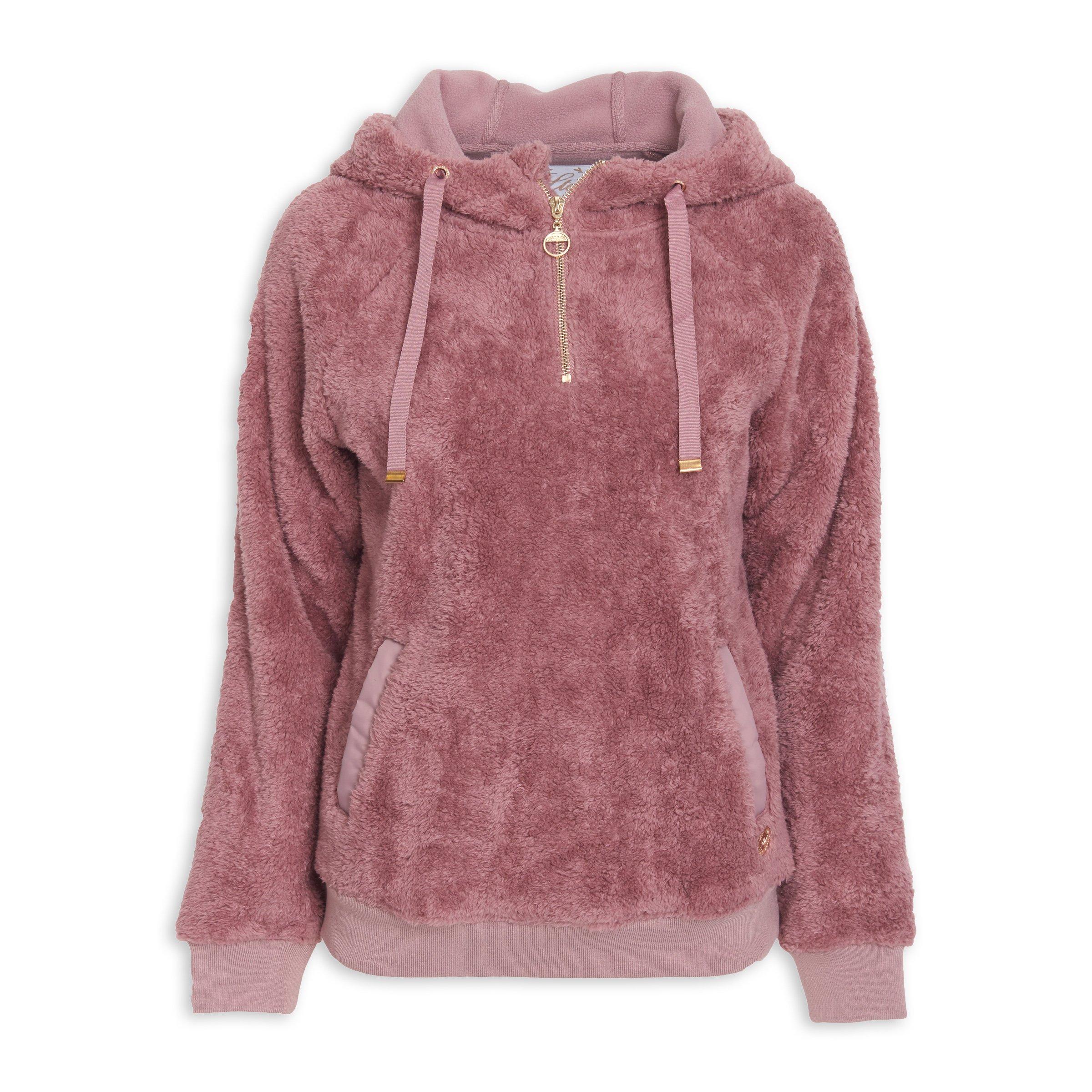 Buy LTD Woman Pink Fluffy Hooded Top Online | Truworths