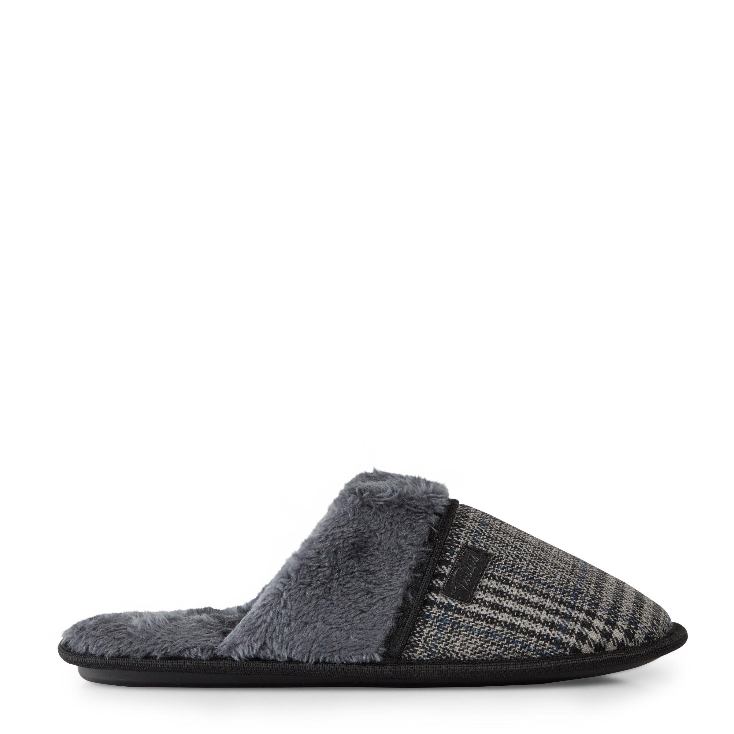 Buy Truworths Man Black Check Slippers Online | Truworths