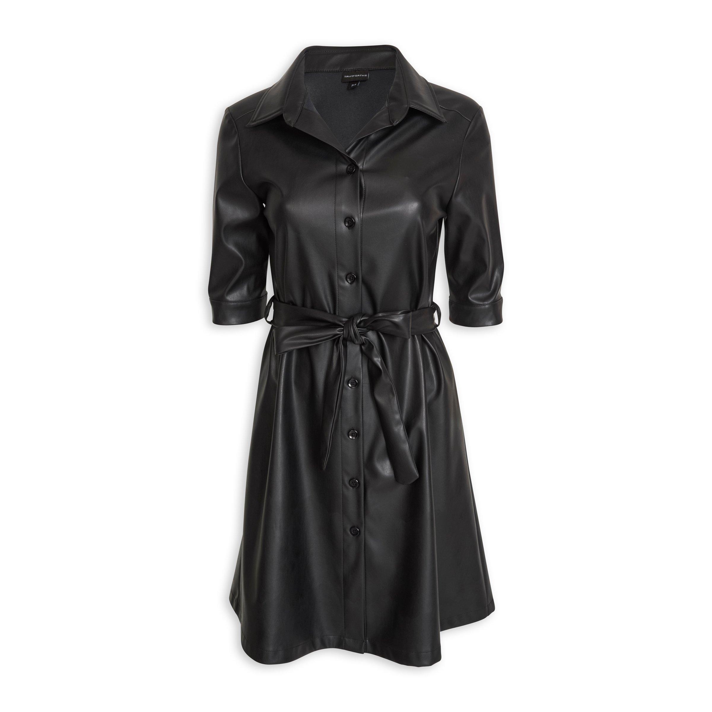 Buy Truworths Black Pleather Dress Online | Truworths
