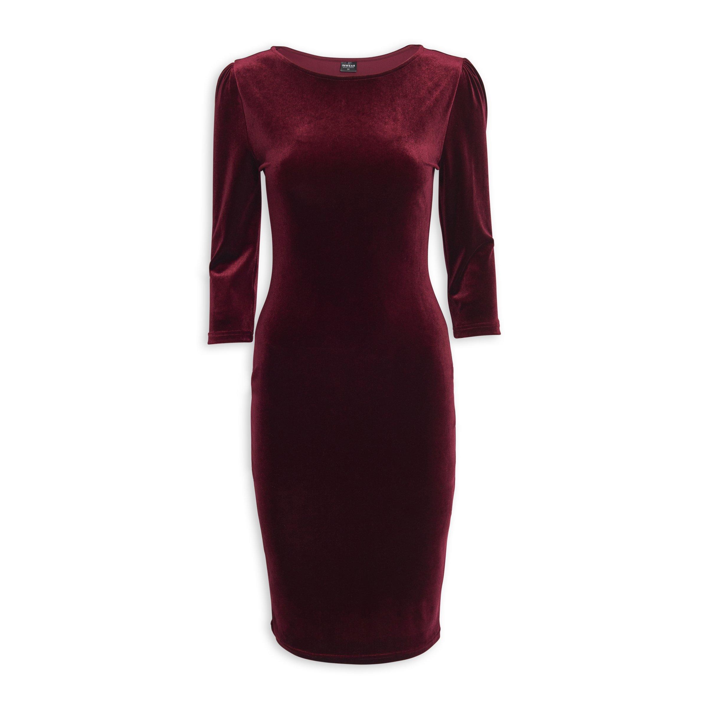 Buy Inwear Burgundy Bodycon Dress Online | Truworths
