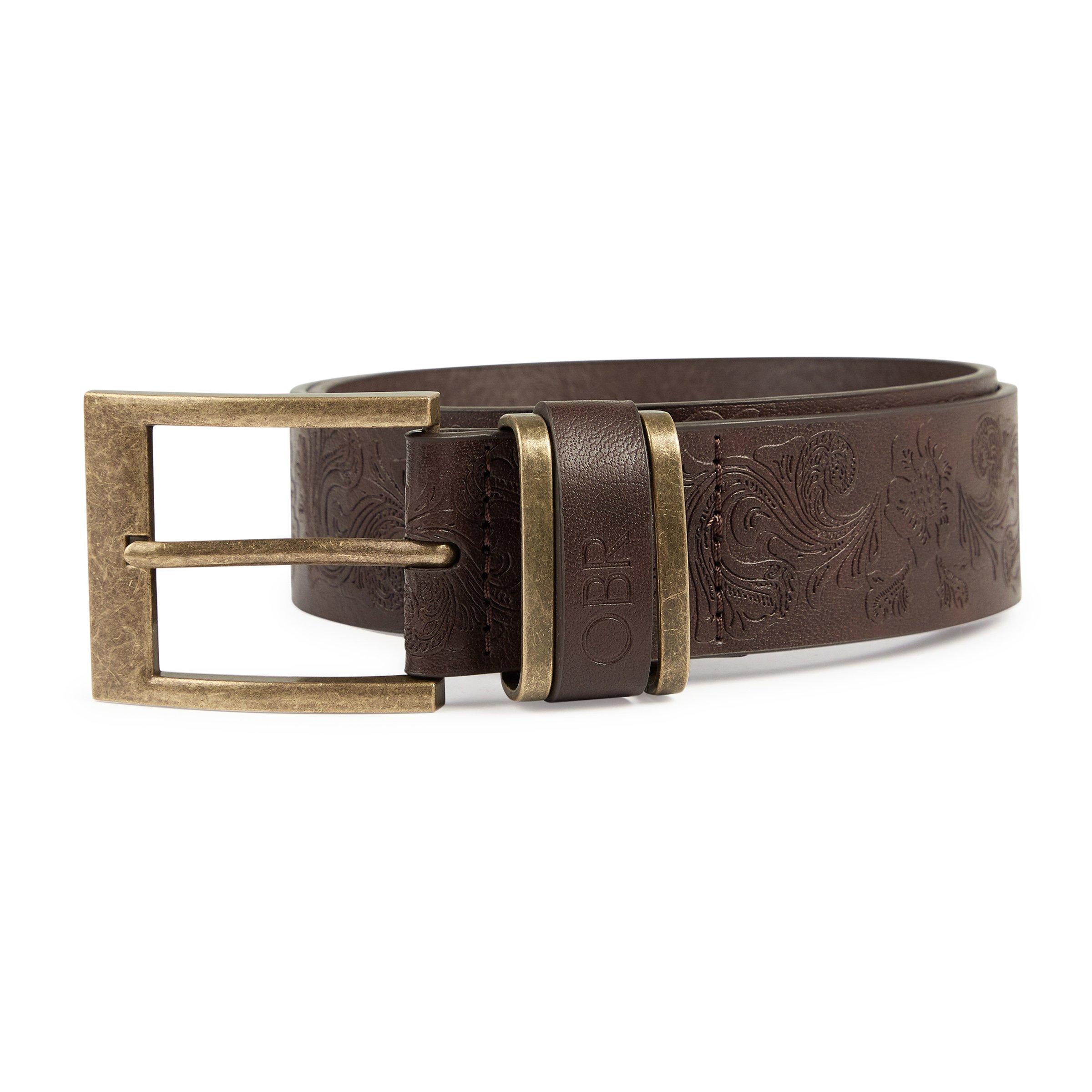 Buy Truworths Chocolate Embossed Belt Online | Truworths