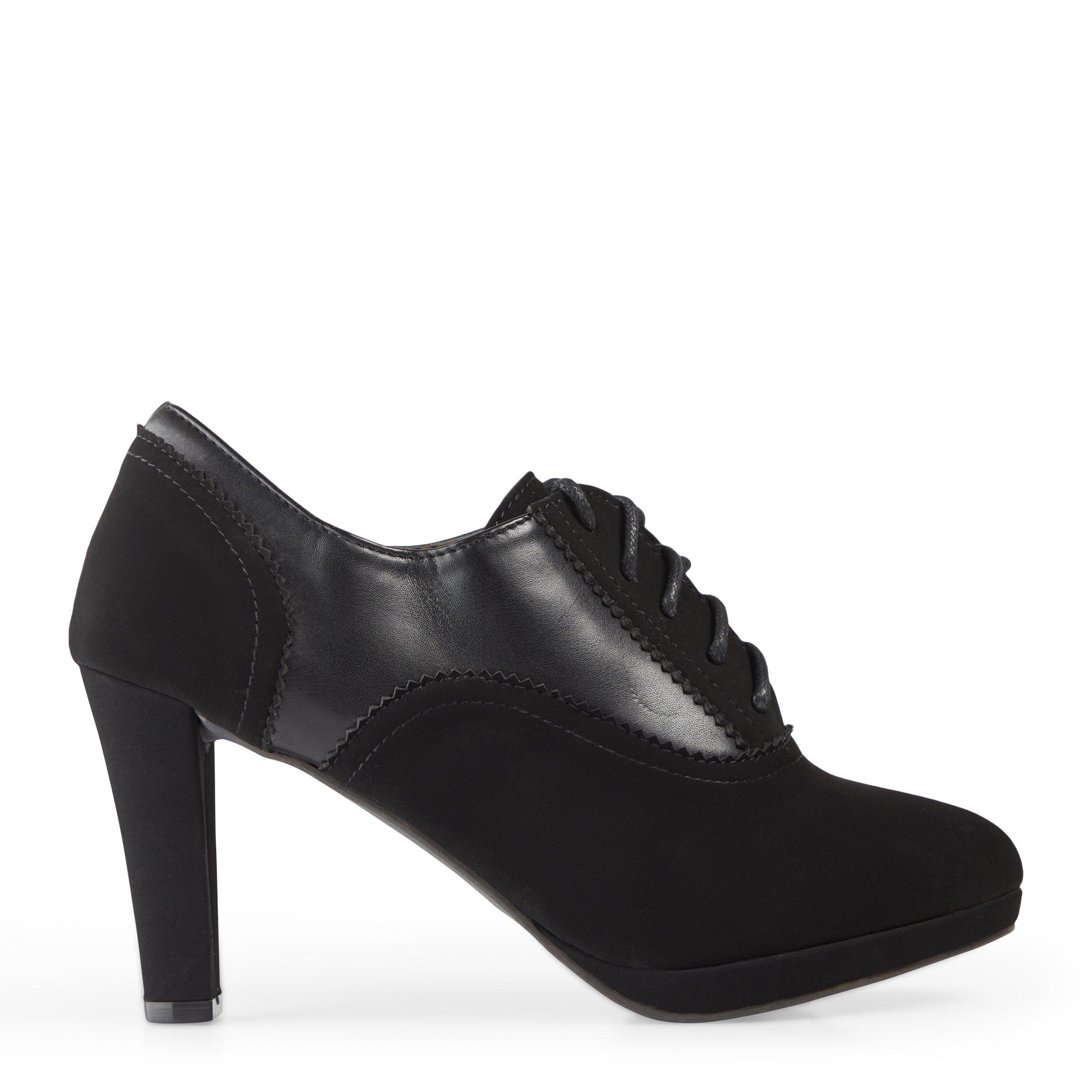 Buy Truworths Black Oxford Heels Online | Truworths