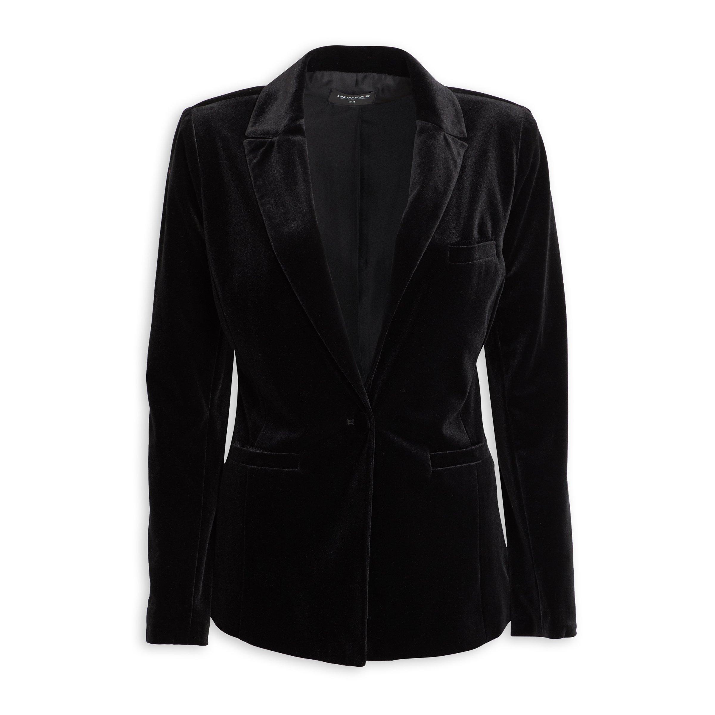 Buy Inwear Black Velour Blazer Online Truworths