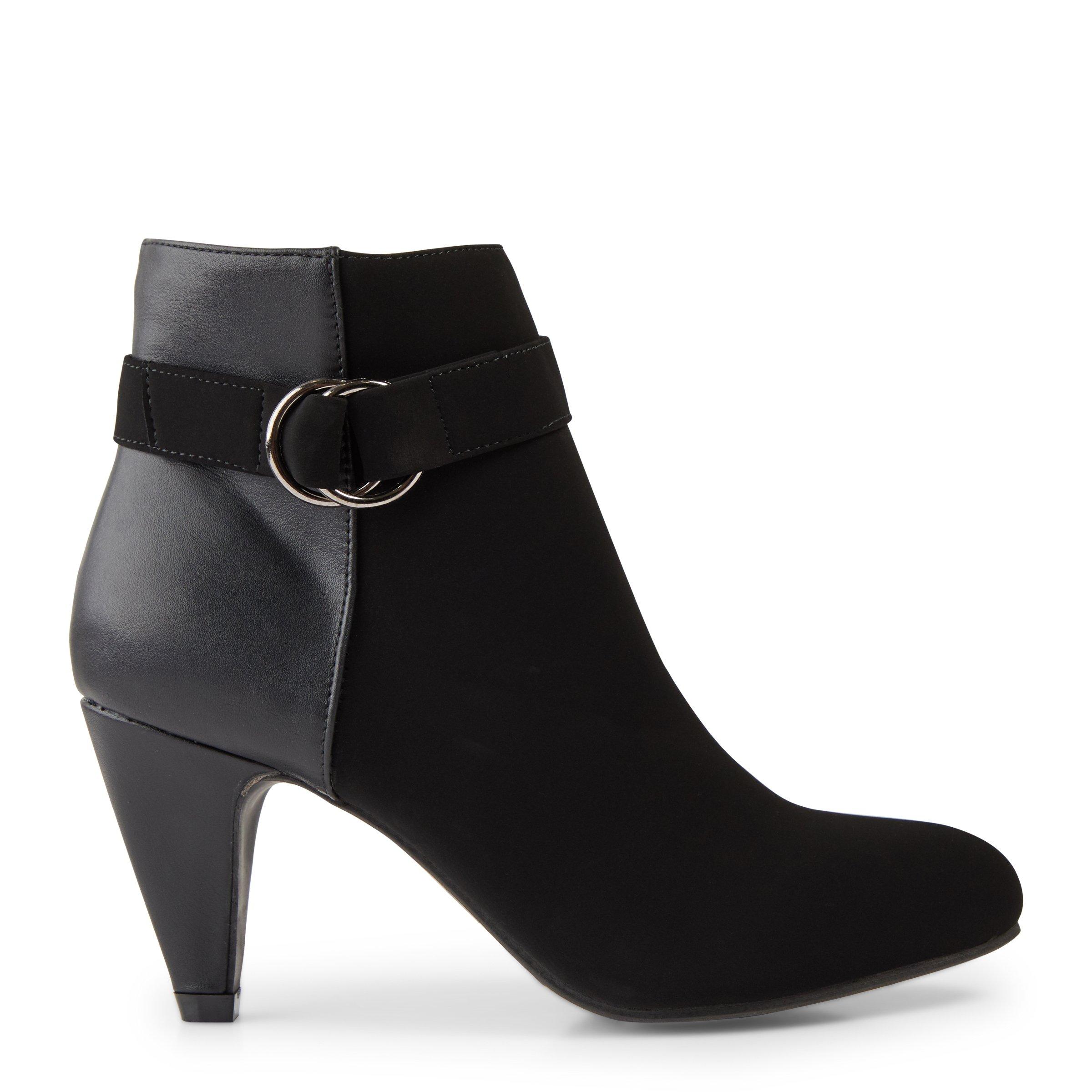 Buy Truworths Black Cone Heel Boots Online | Truworths