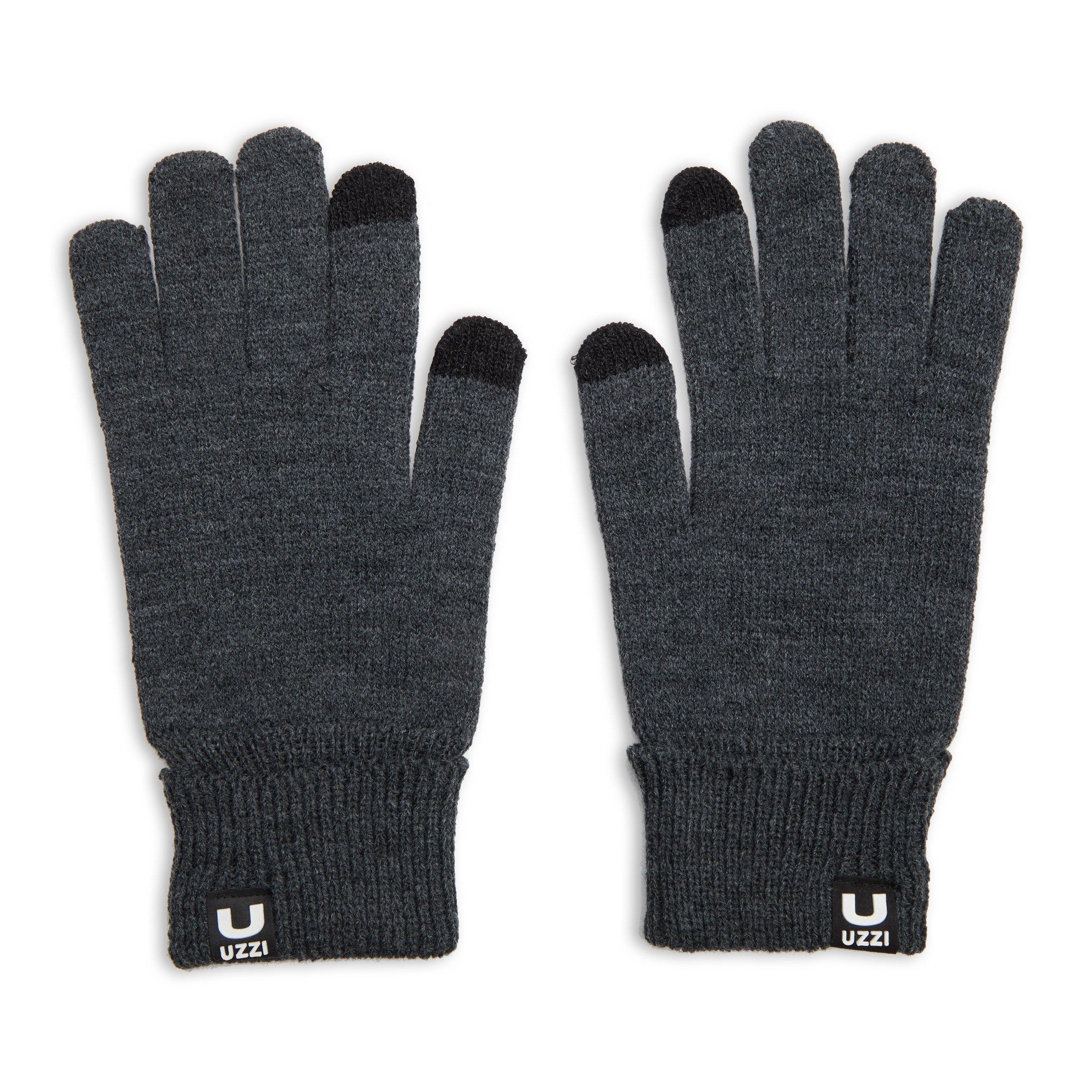 Buy UZZI Charcoal Branded Gloves Online | Truworths