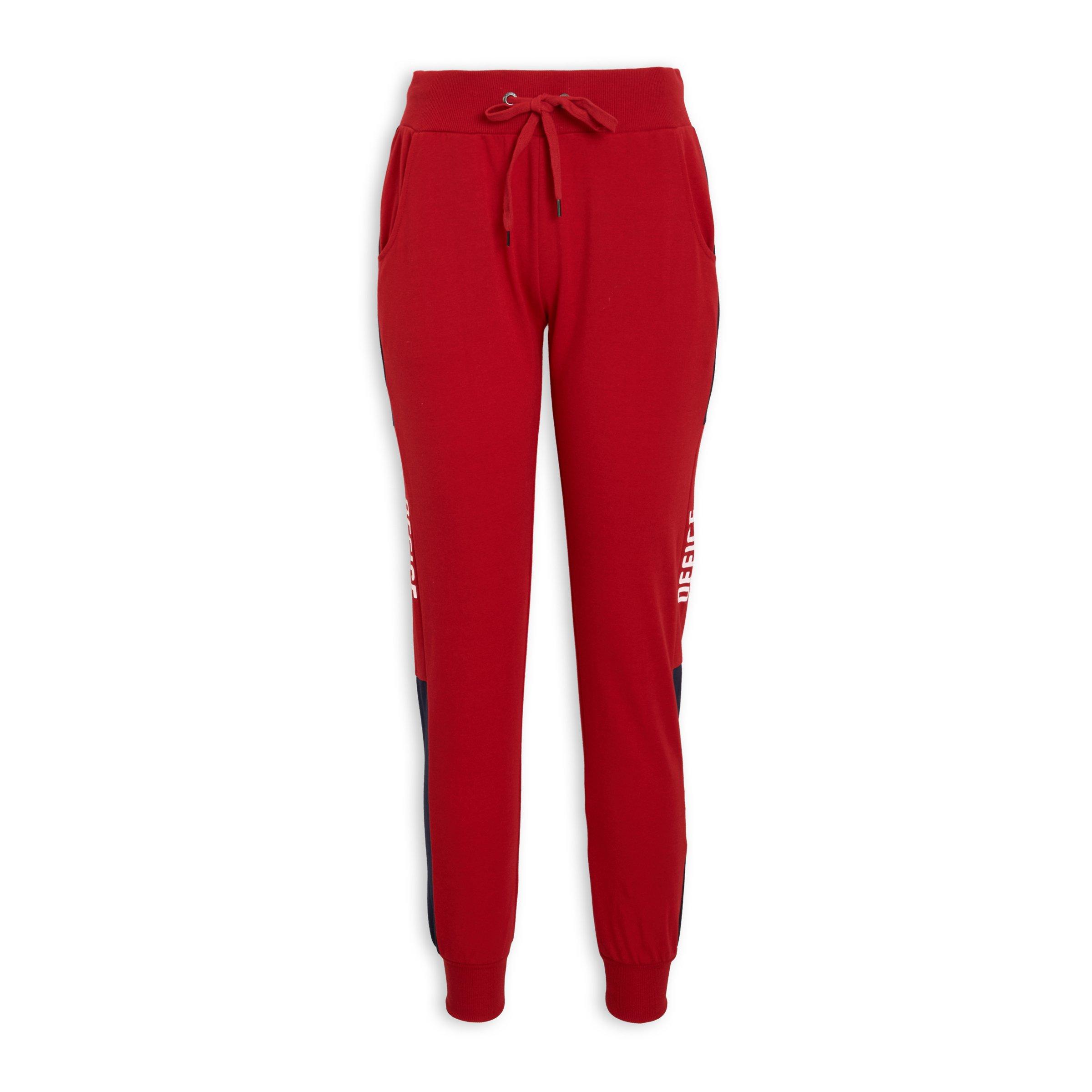 Buy OFFICE London Red Jogger Clothing Online Office London