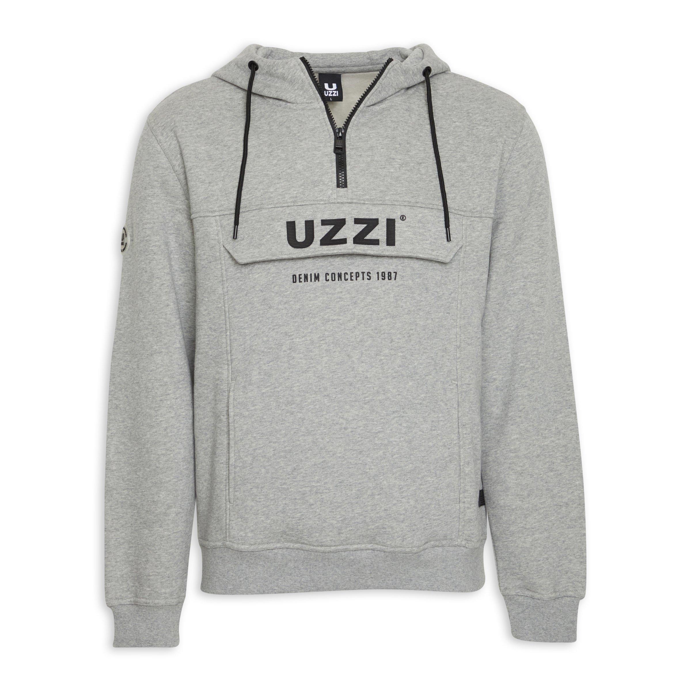 Buy UZZI Grey Fleece Hoodie Online | Truworths