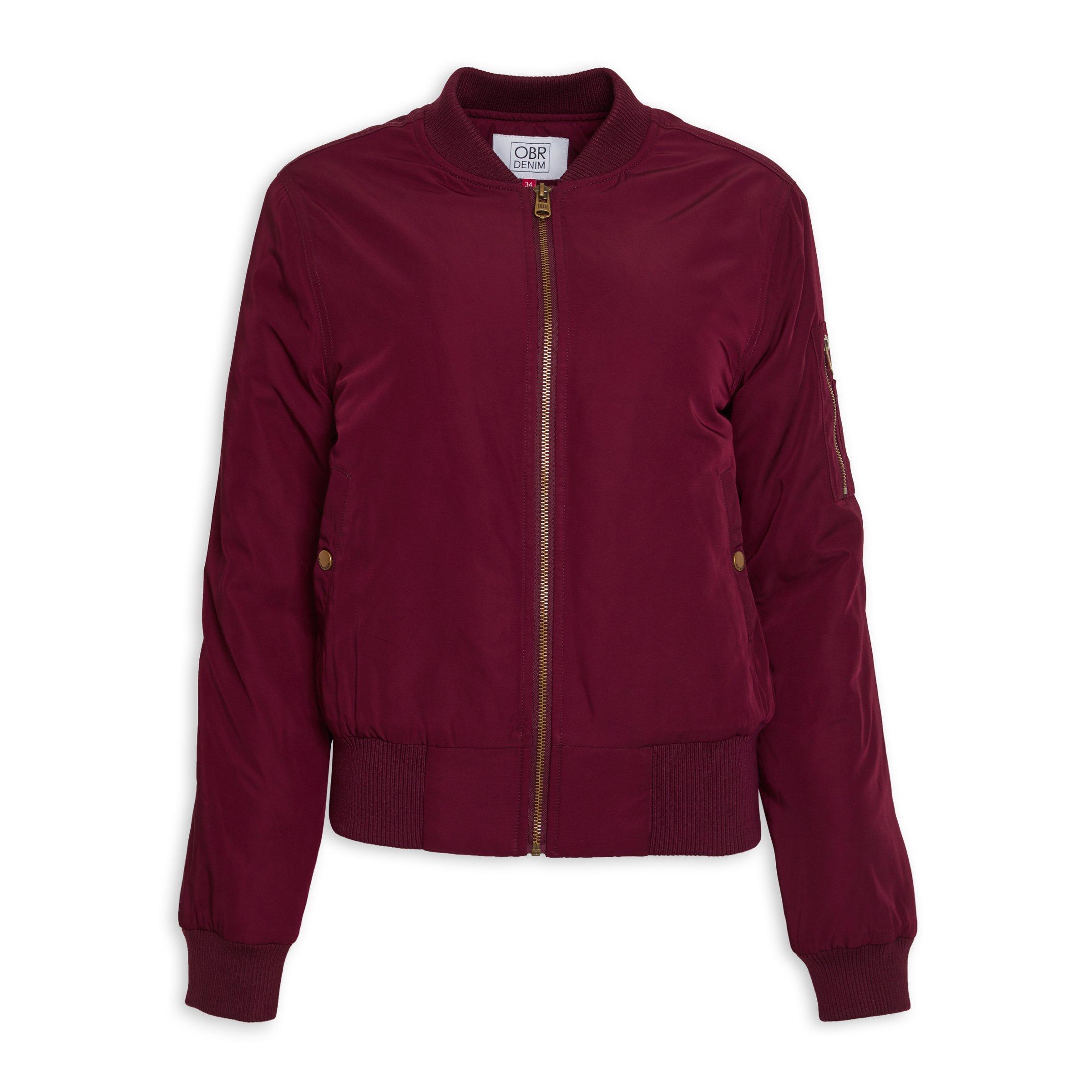 Buy OBR Burgundy Bomber Jacket Online | Truworths