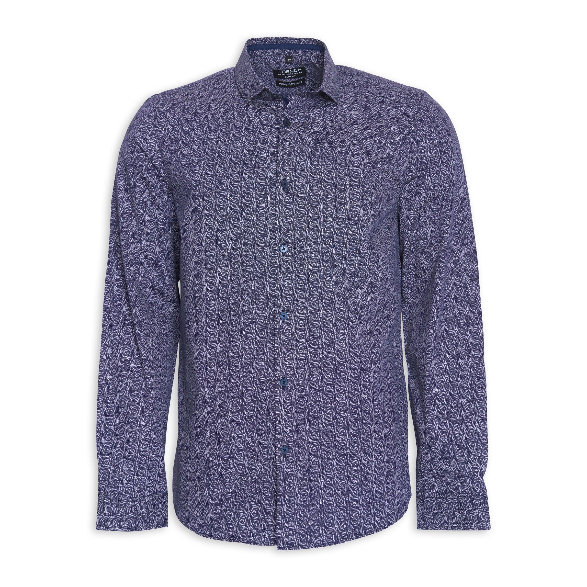 Buy Truworths Man Navy Slim Fit Shirt Online Truworths