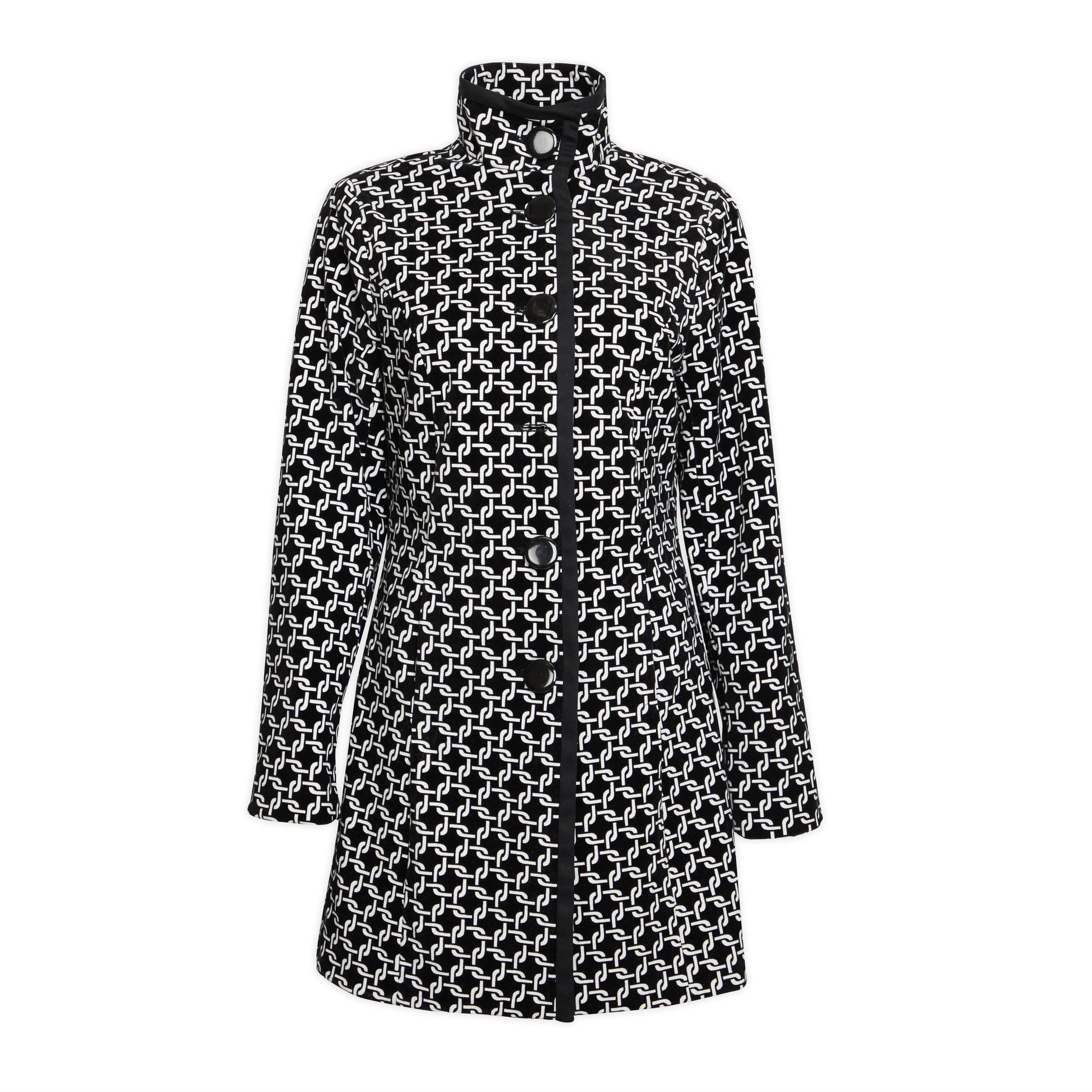 Buy Truworths Black Geometric Coat Online Truworths