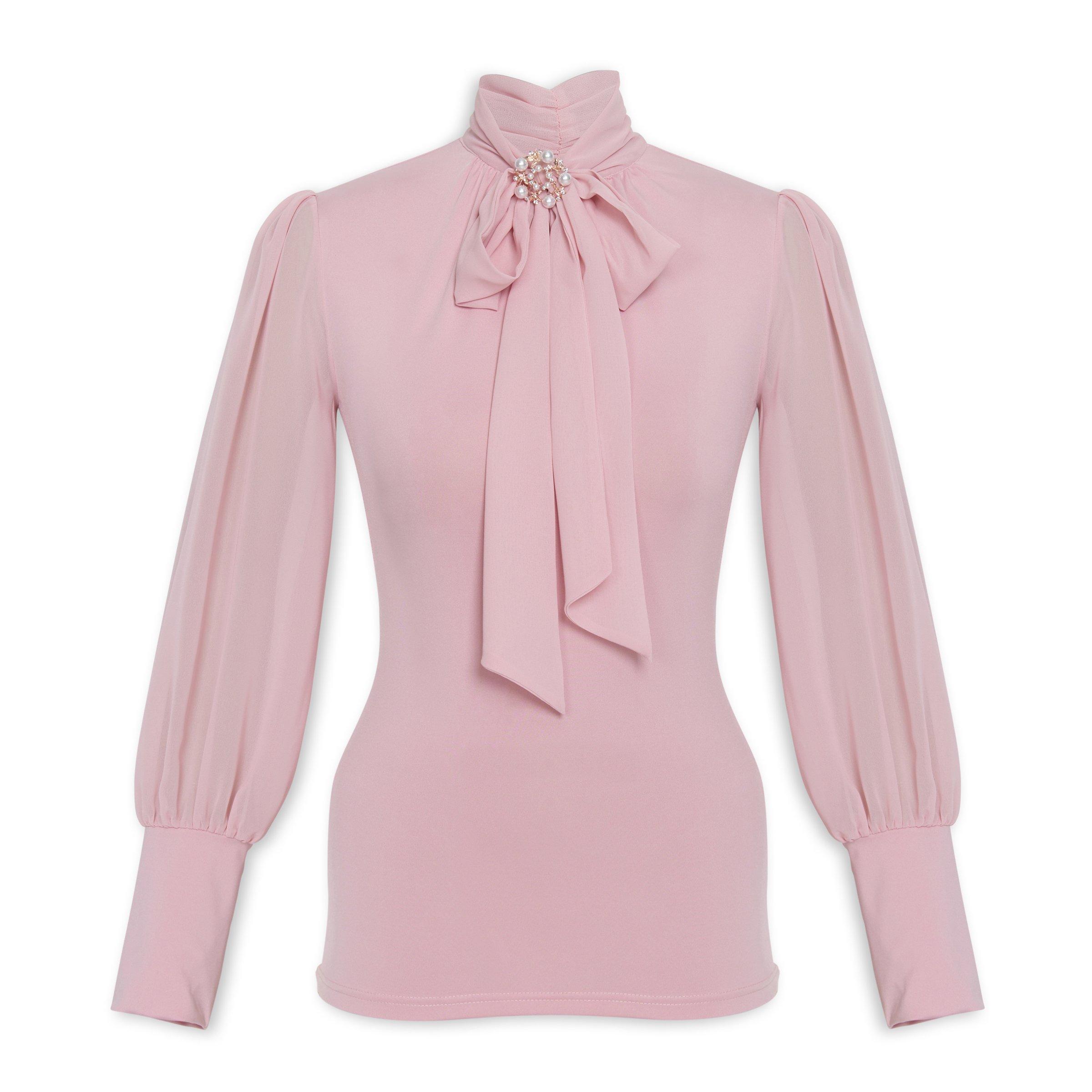 Buy Truworths Pink Kitty Tie Blouse Online Truworths