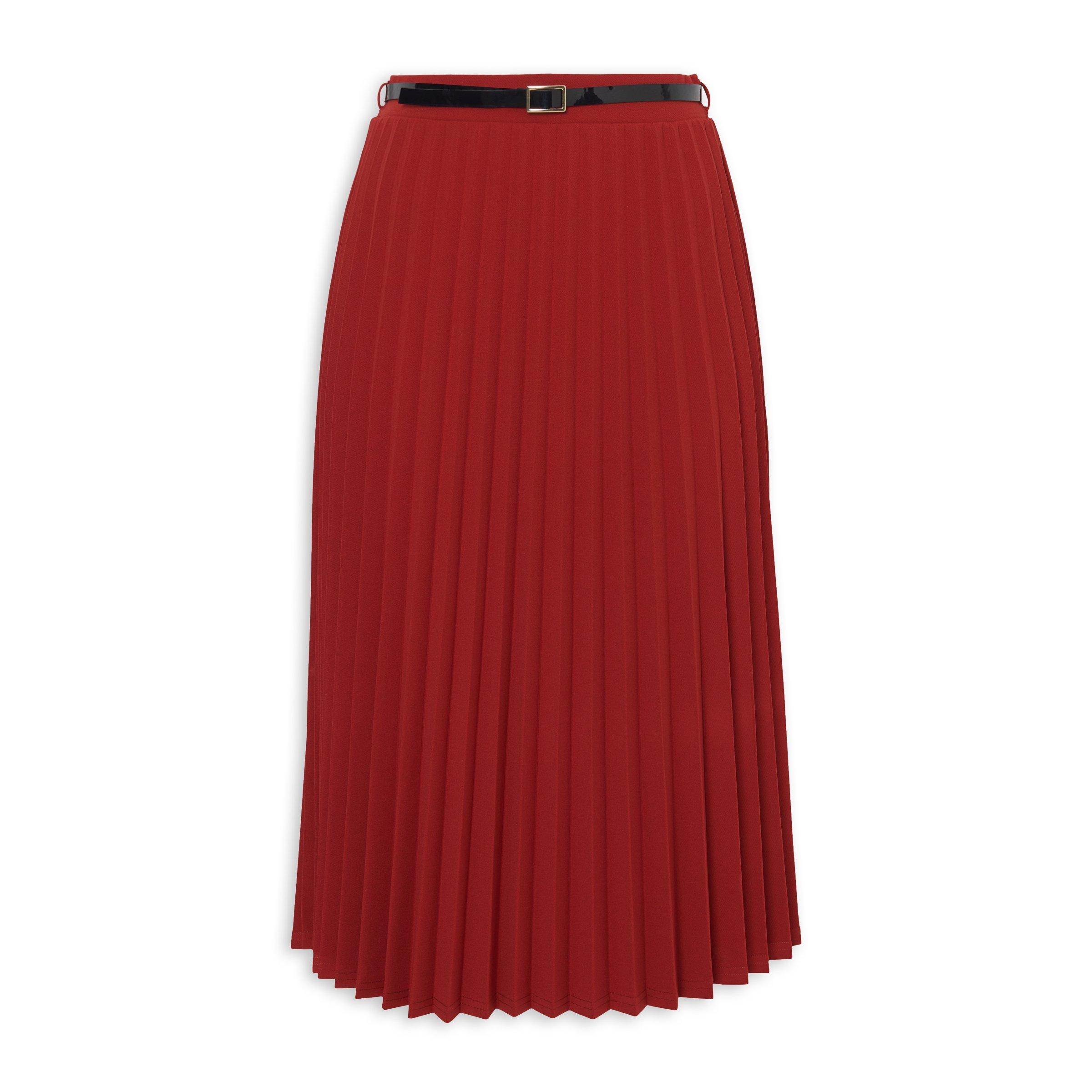 Buy Finnigans Red Pleated Skirt Online | Truworths