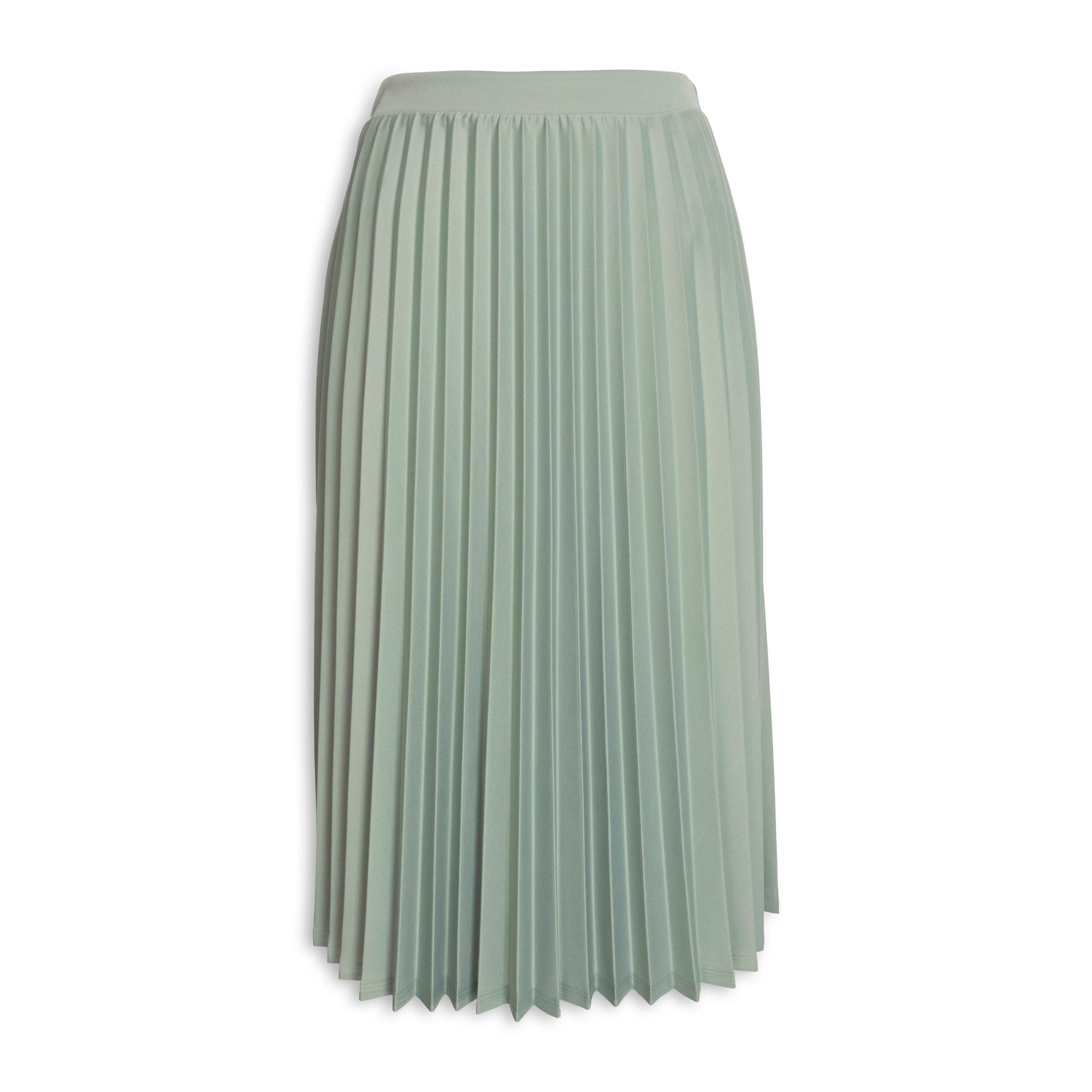 Buy Truworths Sage Pleated Skirt Online Truworths