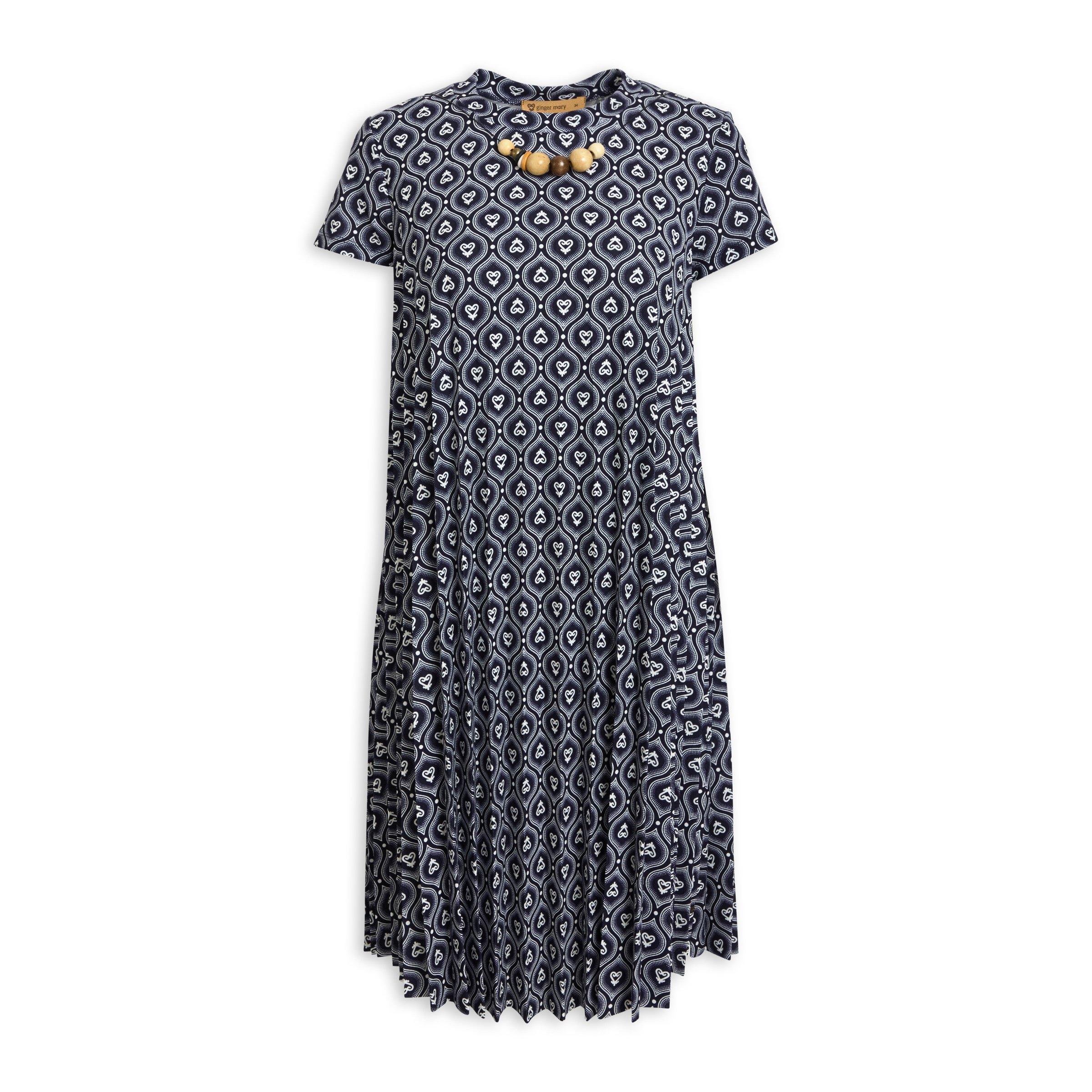 Buy Ginger Mary Printed Pleated Dress Online | Truworths