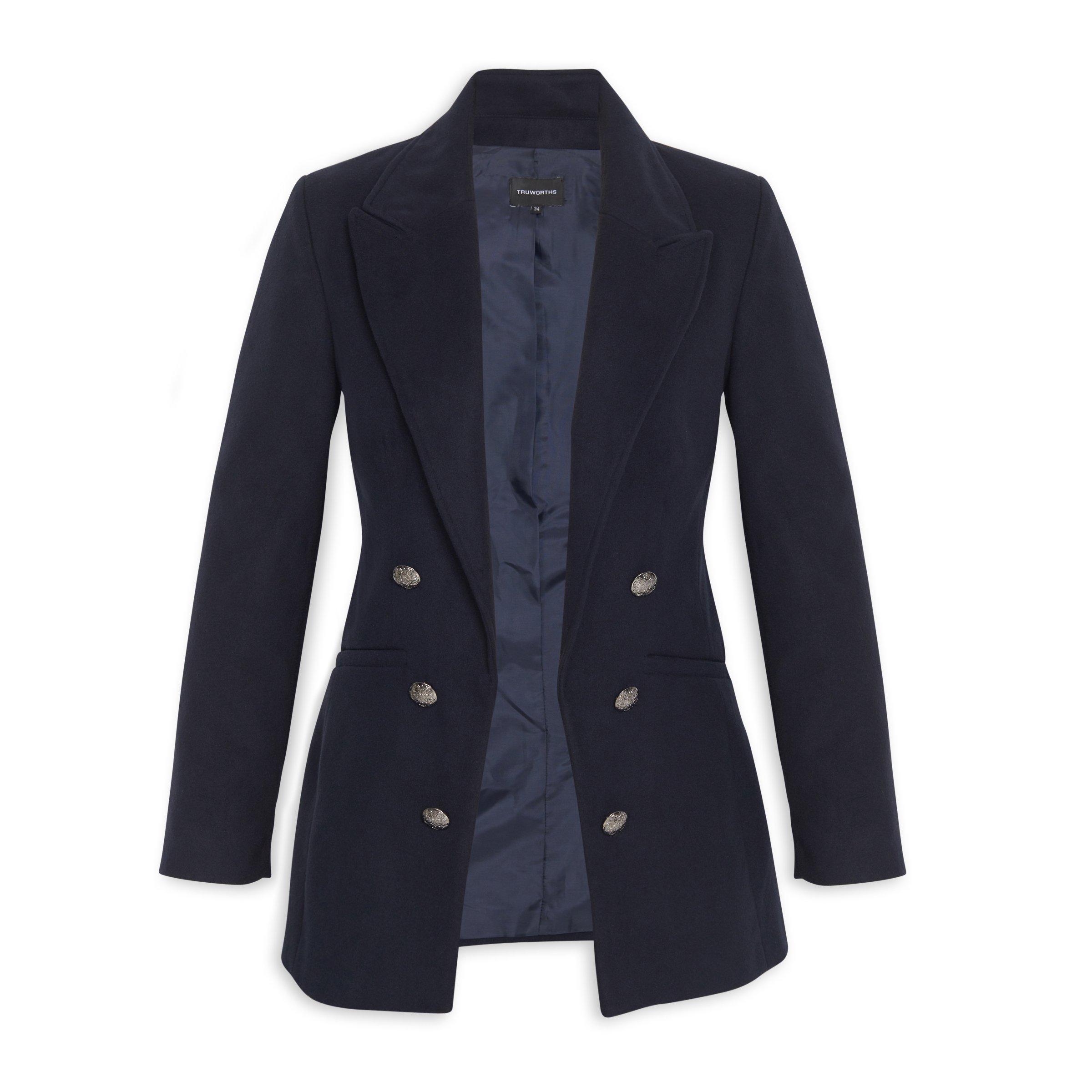 Buy Truworths Navy Melton Blazer Online Truworths