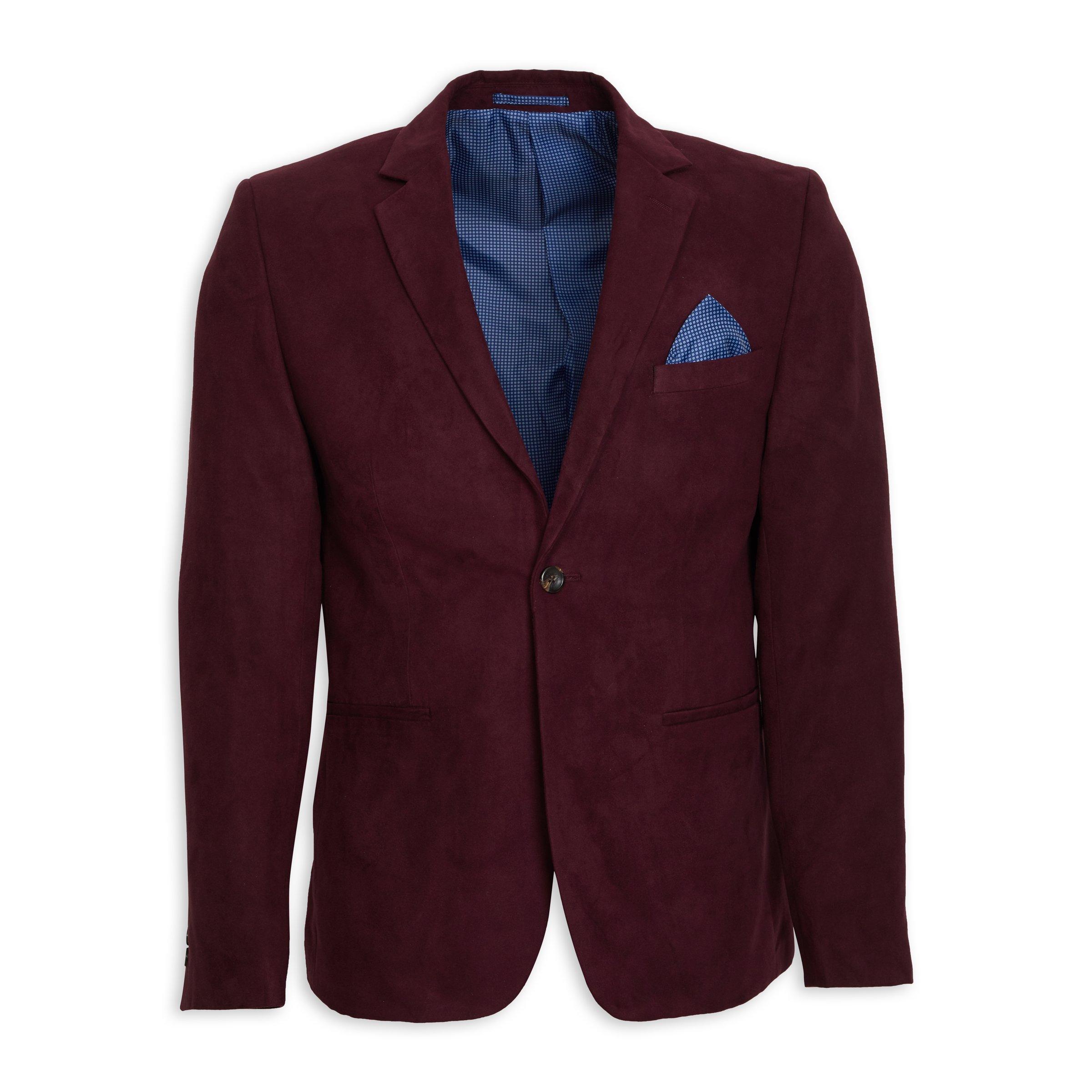Buy Truworths Man Burgundy Suede Blazer Online Truworths