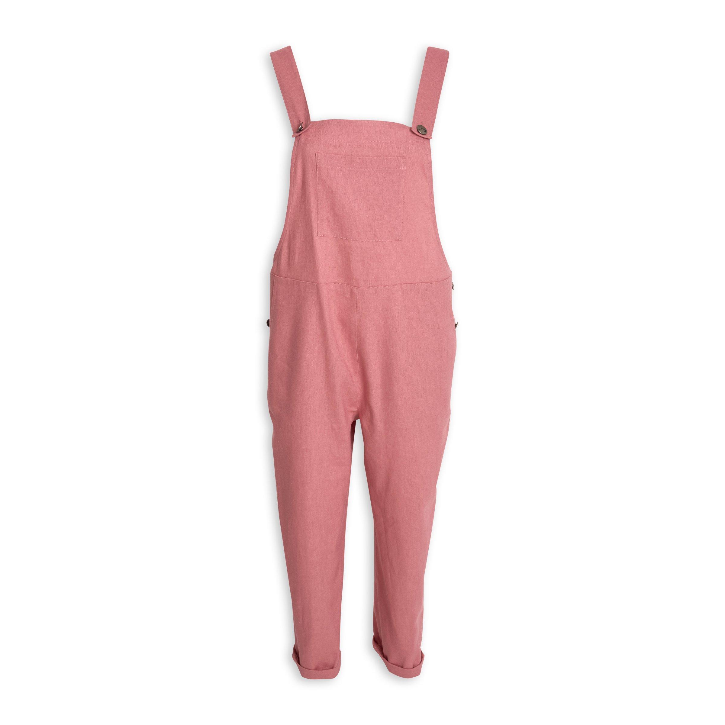 Buy LTD Woman Pink Linen Dungaree Online | Truworths