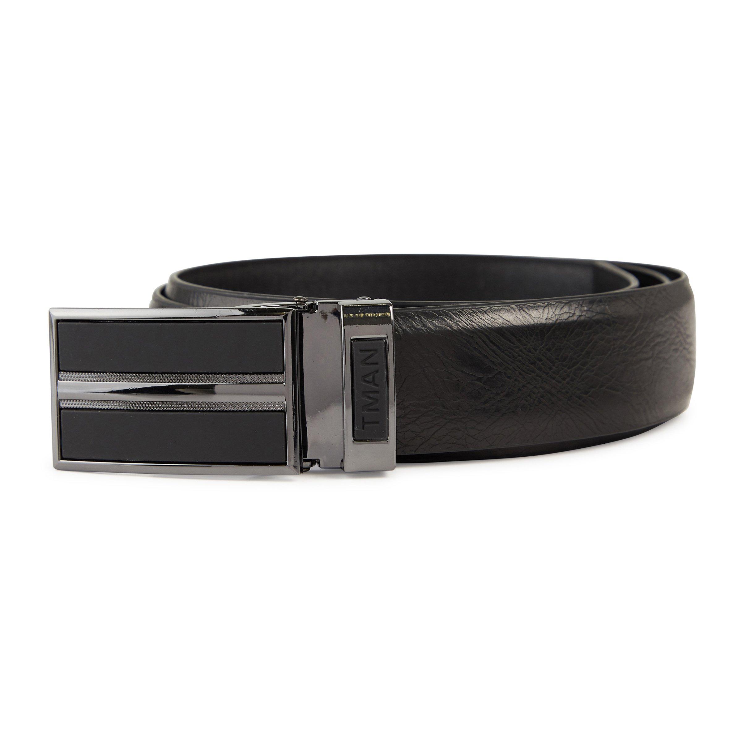 Buy Truworths Man Black Branded Belt Online | Truworths