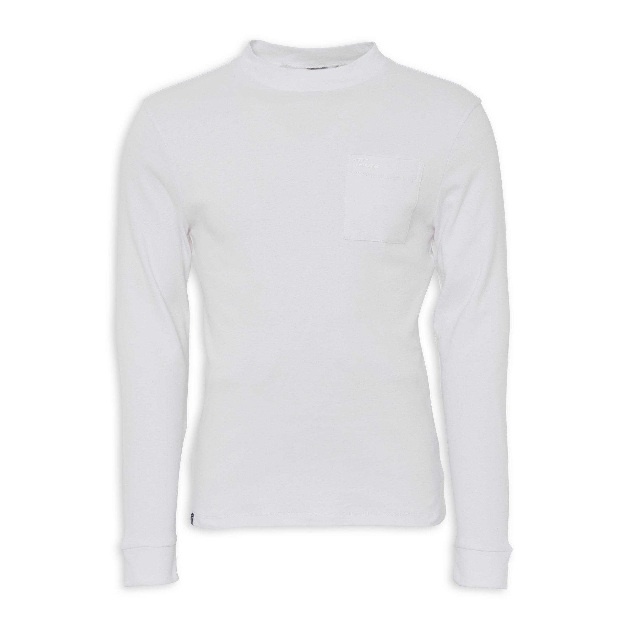 Buy Truworths Man White Long Sleeve T-Shirt Online | Truworths