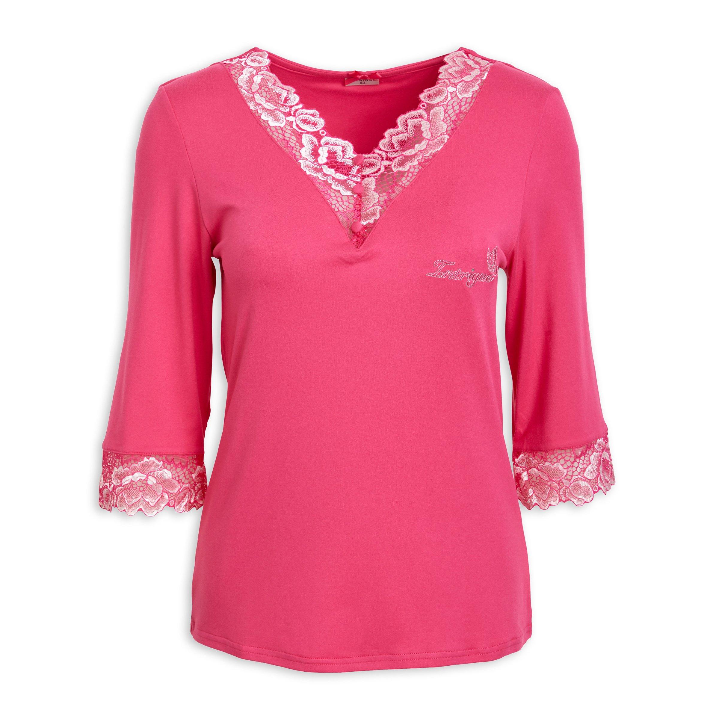 Buy Intrigue Pink PJ Top Online | Truworths
