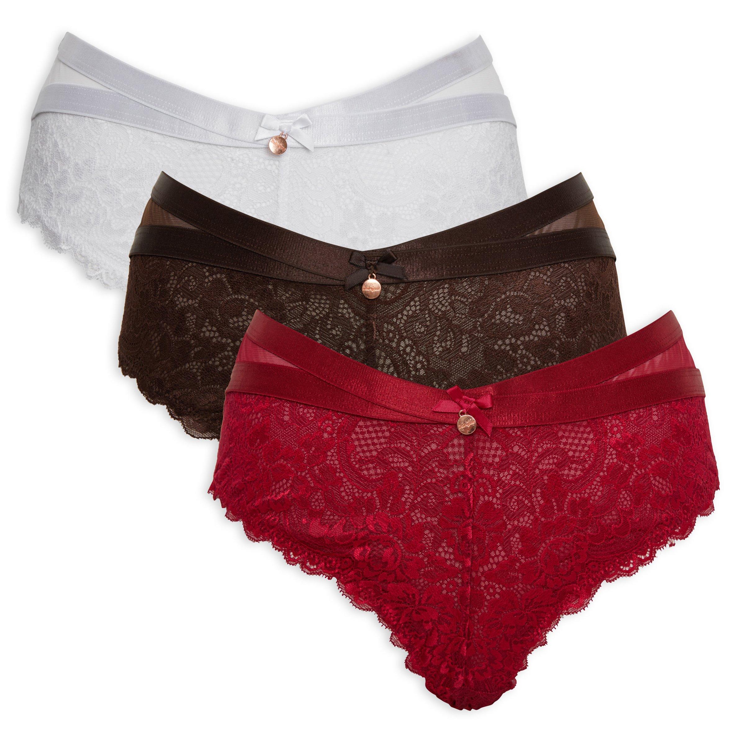 Buy Intrigue 3Pack Brazilian Panties Online Truworths