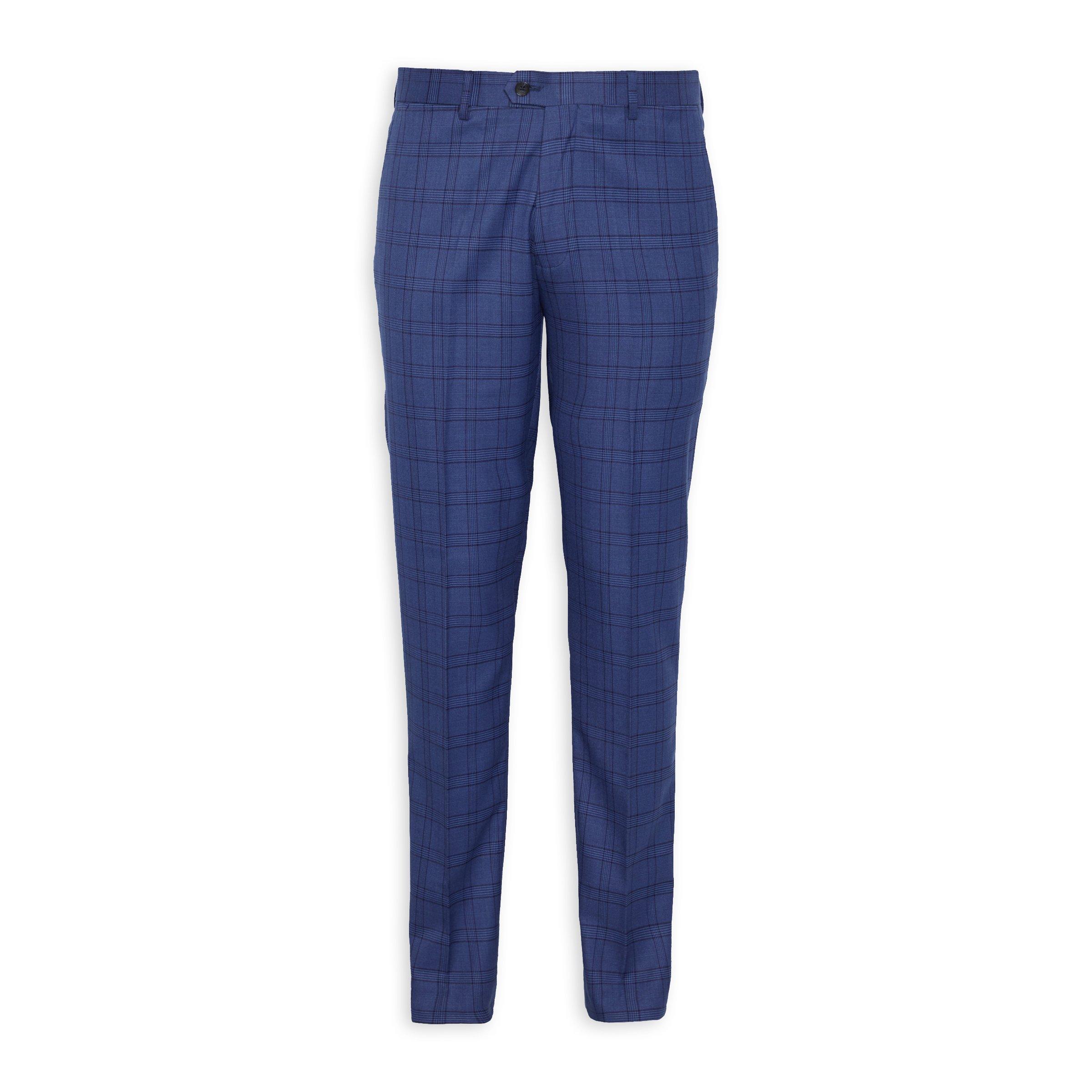 Buy Truworths Man Navy Check Trouser Online Truworths