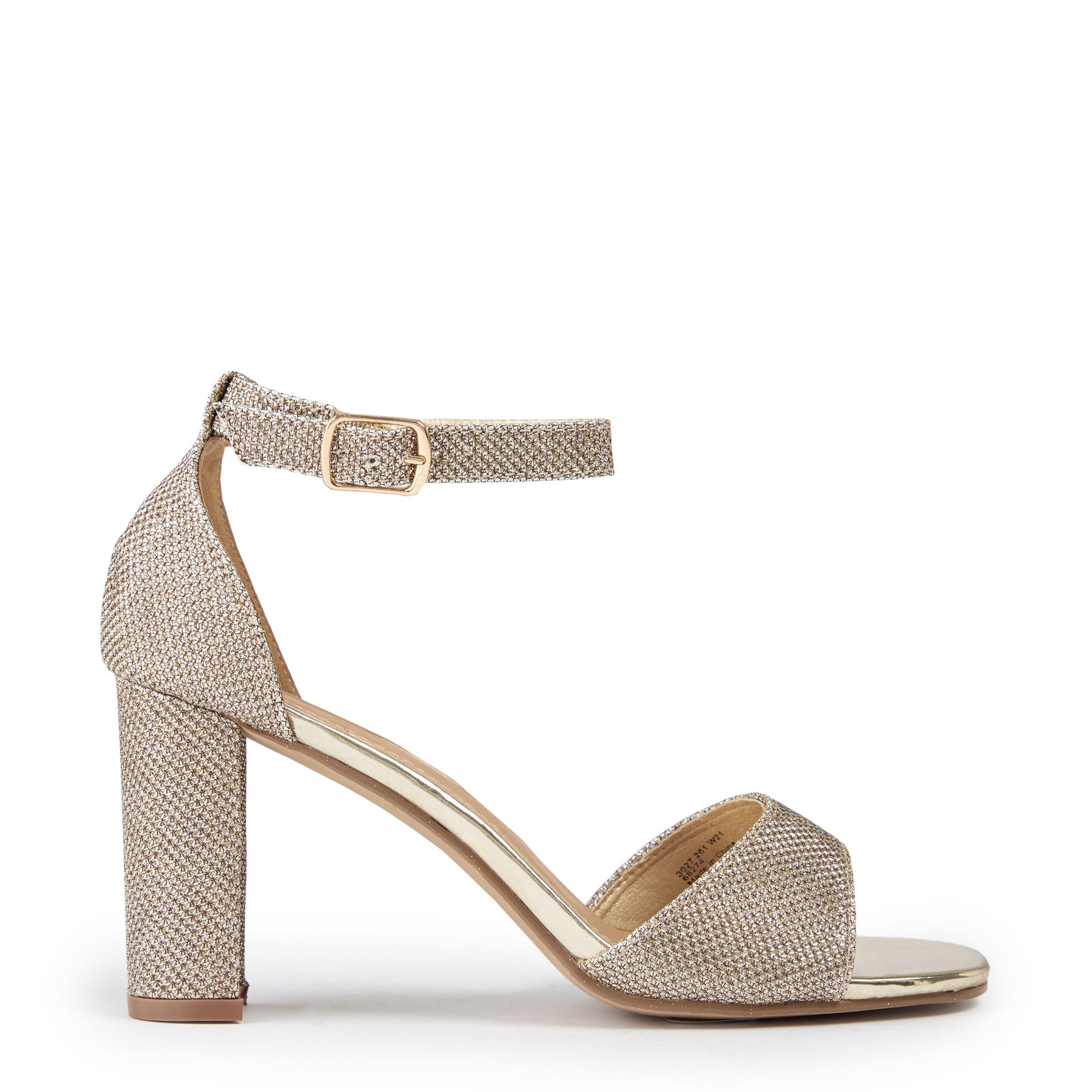 Buy Truworths Gold Ankle Strap Sandal Online | Truworths