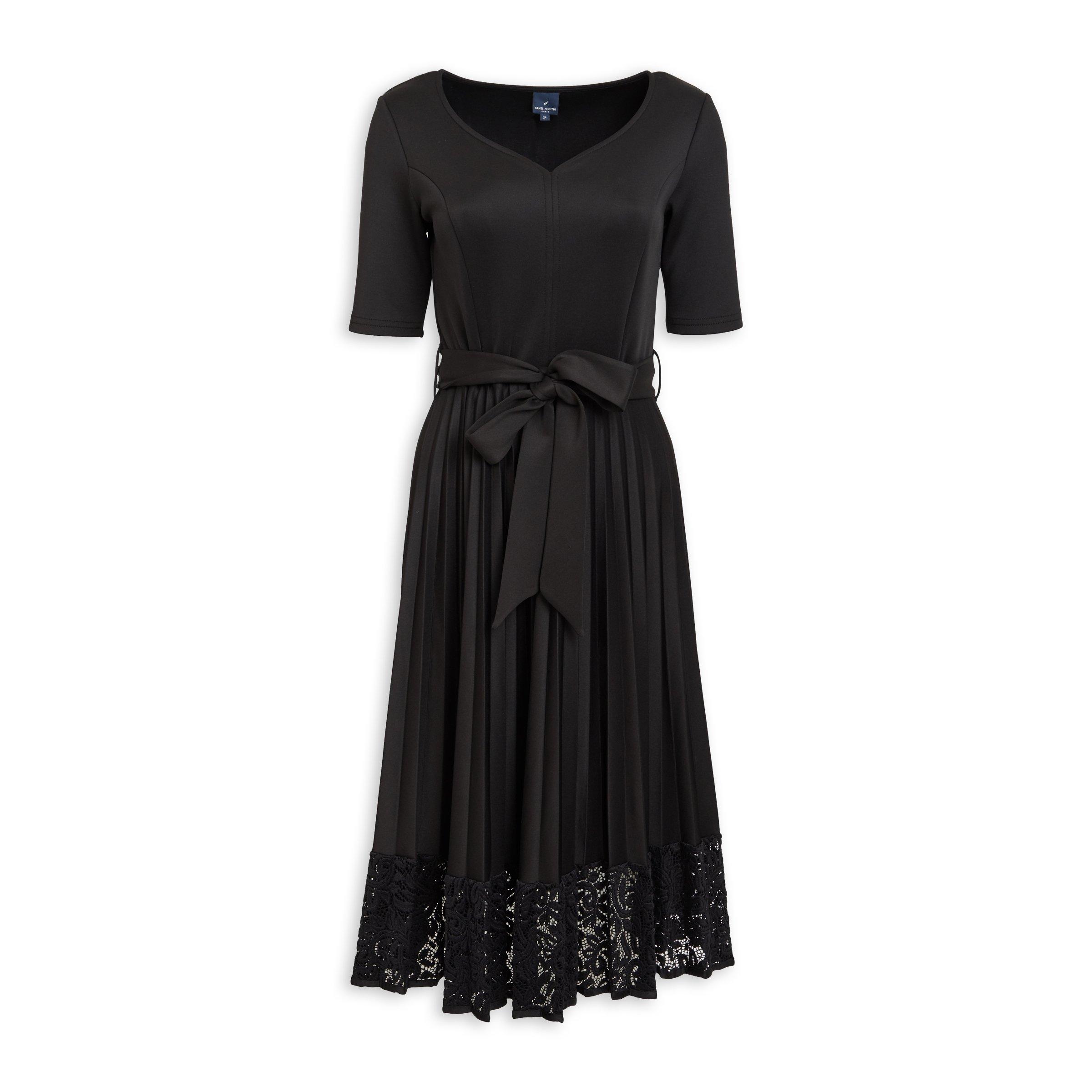 Buy Daniel Hechter Black Fit And Flare Dress Online | Truworths