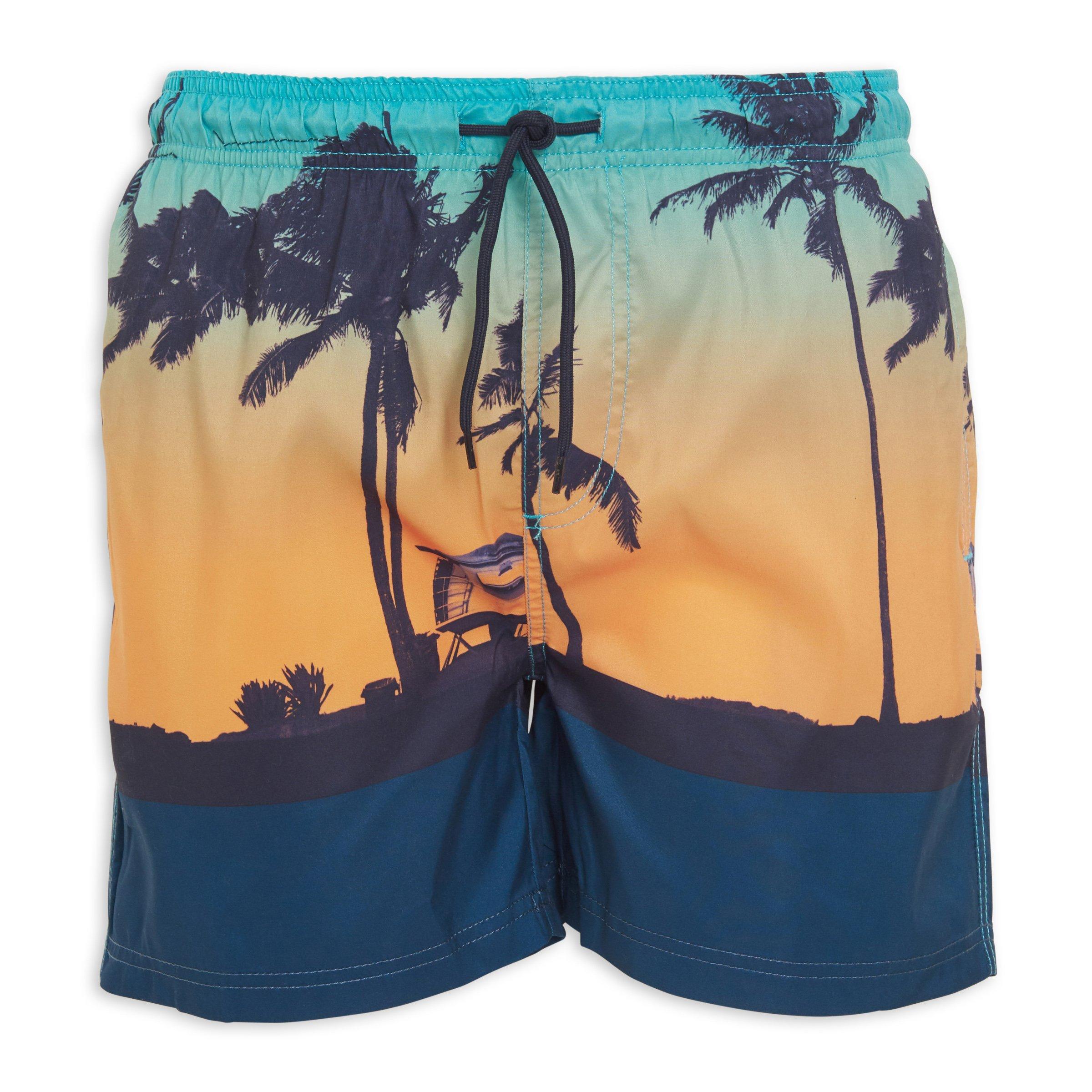 Blue Palm Swim Shorts (3029570) | Truworths Man