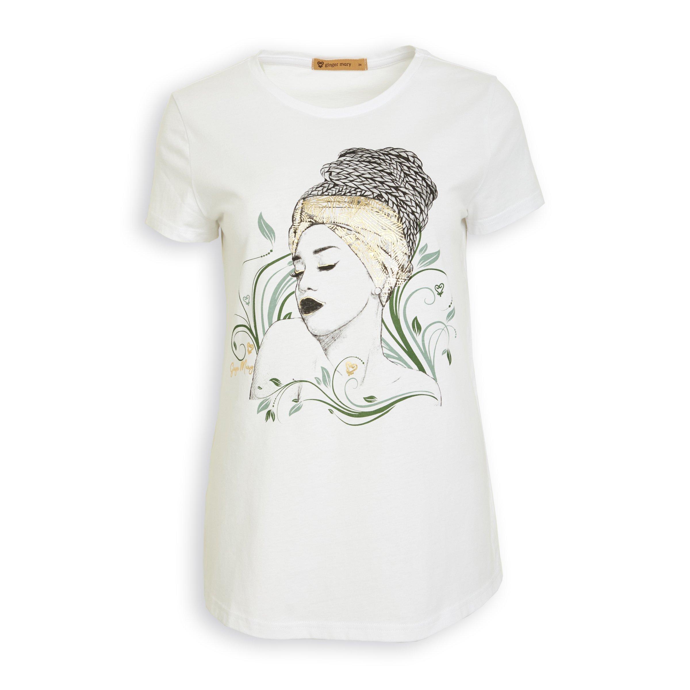White Crew Neck Tee